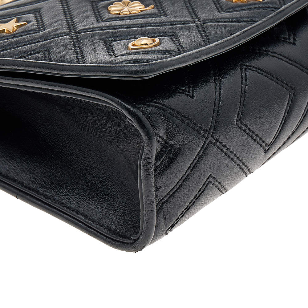 Tory Burch Leather Farida Fleming Charm Small Shoulder Bag (SHF-21455) –  LuxeDH