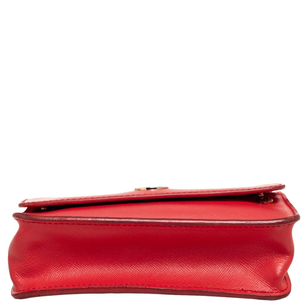 Leather mini bag Tory Burch Red in Leather - 29664151