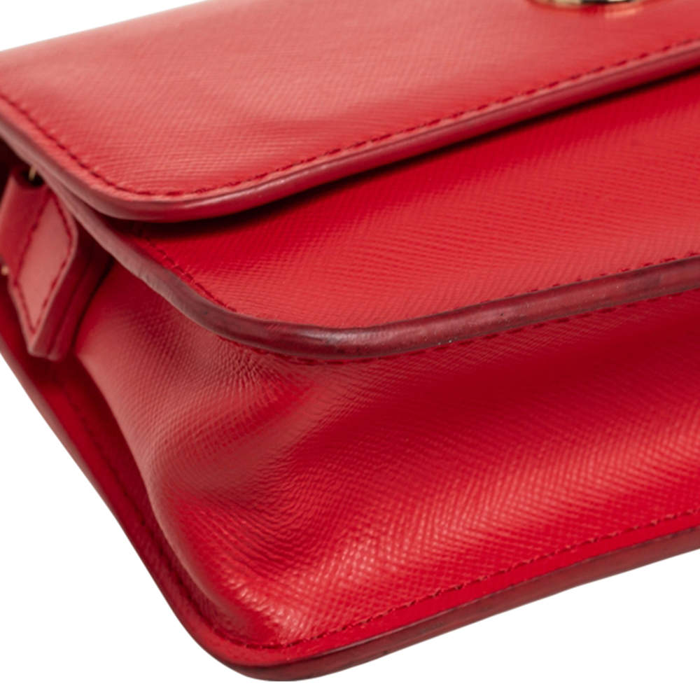 Tory Burch Red Leather Robinson Crossbody Bag For Sale at 1stDibs