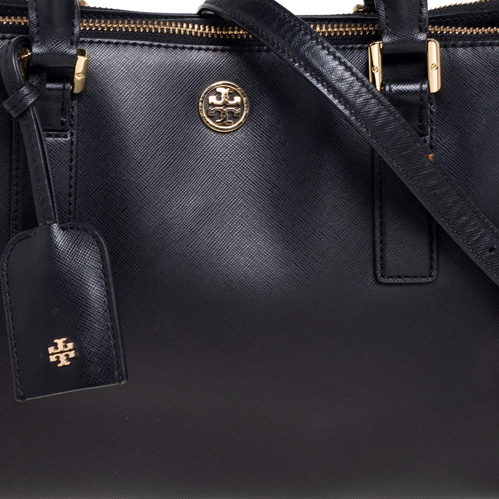 Tory Burch Saffiano Leather Robinson Double Zip Large Tote (SHF