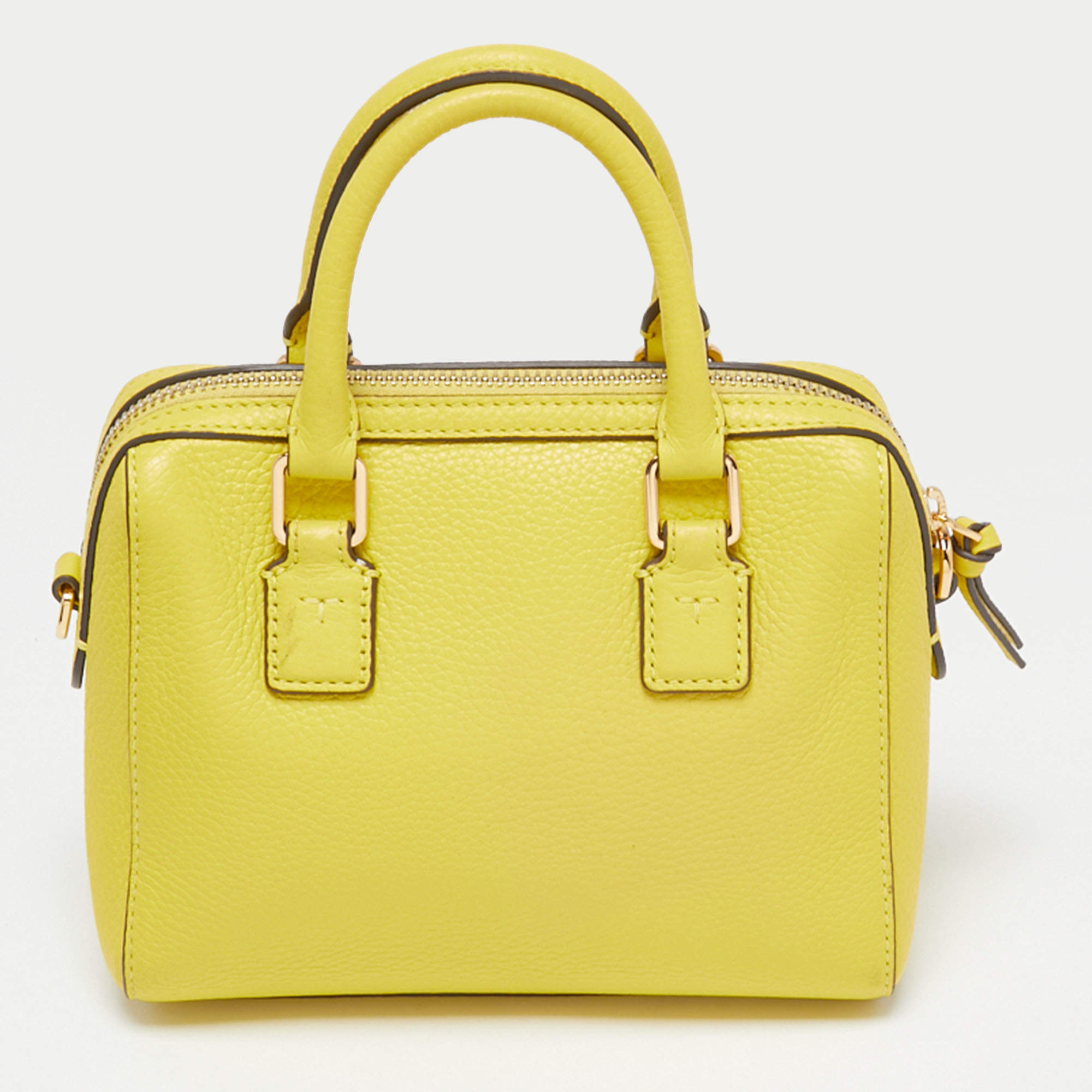Tory Burch Yellow Leather Mini Thea Satchel Tory Burch | The Luxury Closet