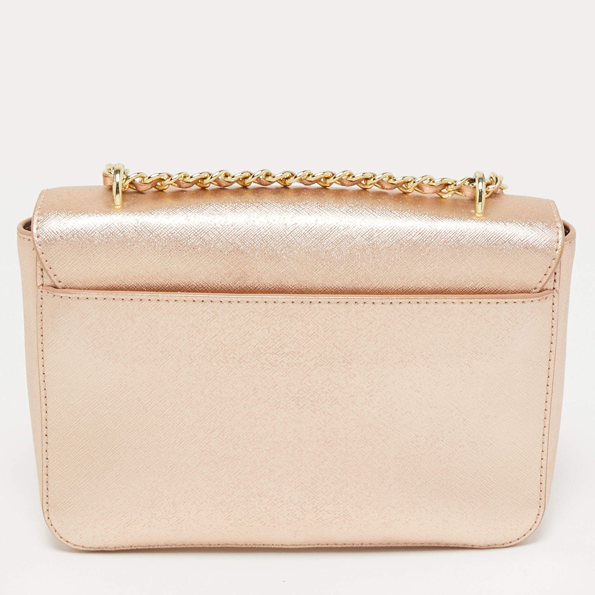 Tory Burch Metallic Rose Gold Leather Emerson Shoulder Bag Tory Burch | TLC