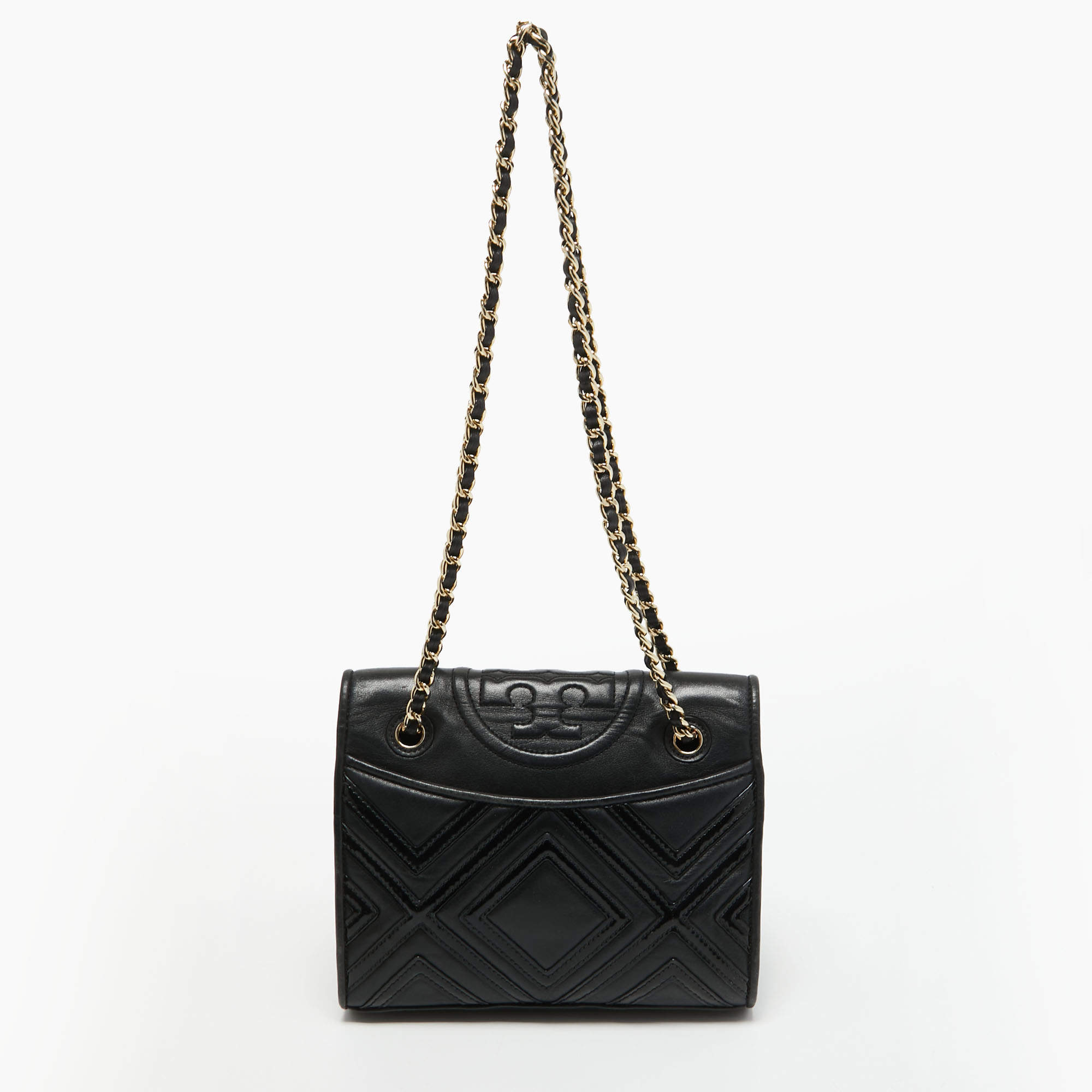 Tory Burch Black Leather Alexa Shoulder Bag Tory Burch 