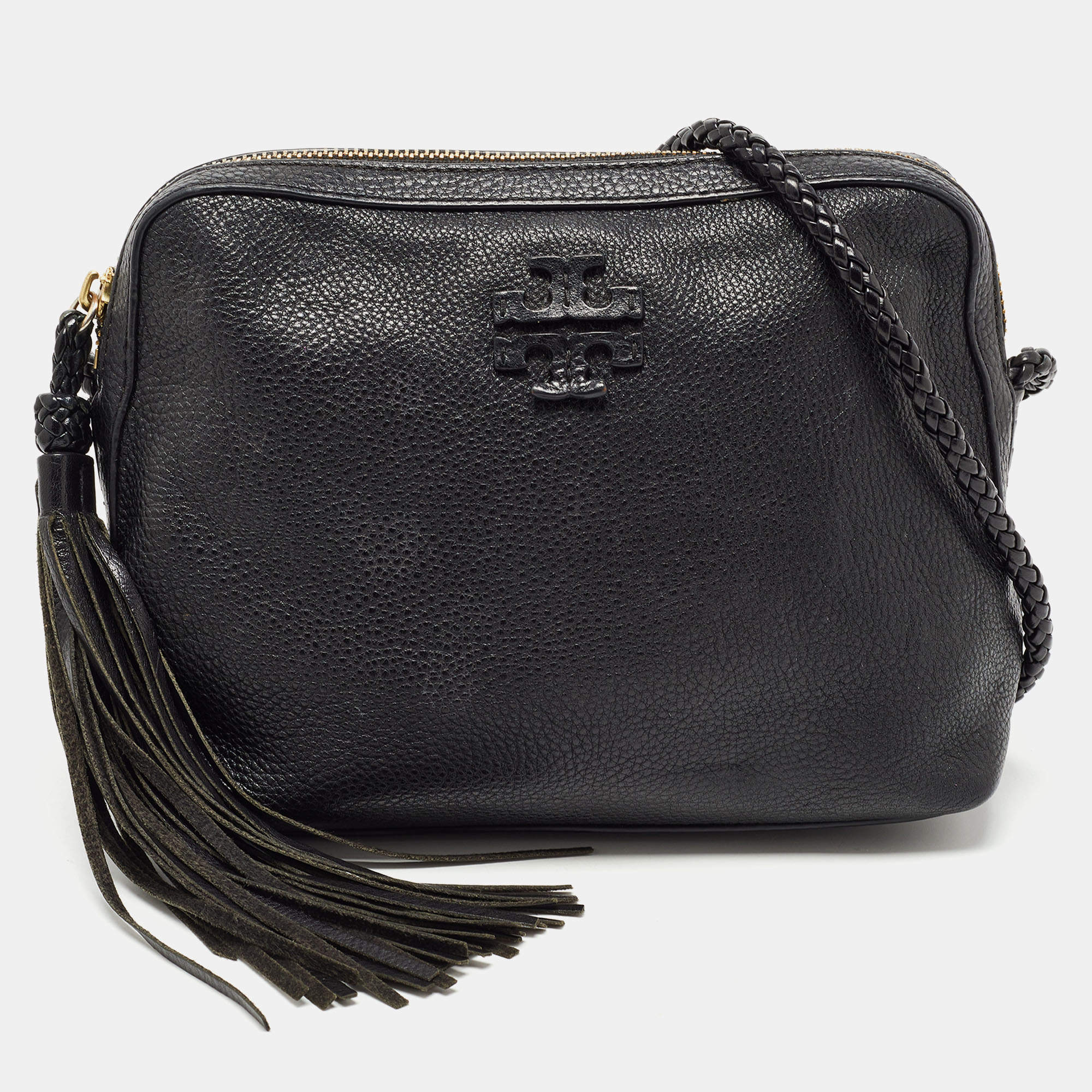 Pre Owned Tory Burch Black Leather Taylor Camera Bag