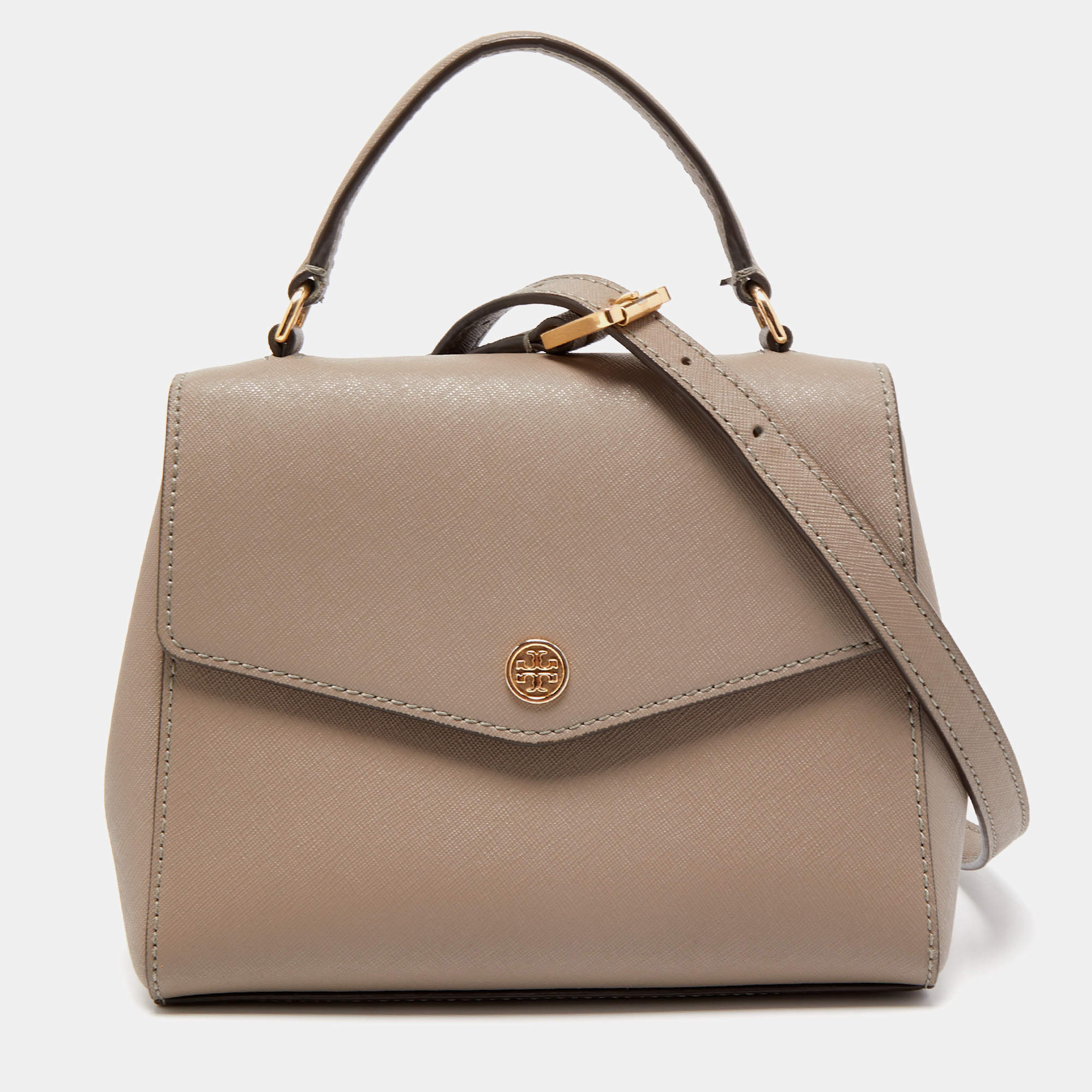 Tory Burch Robinson Small Top-handle Satchel in Green
