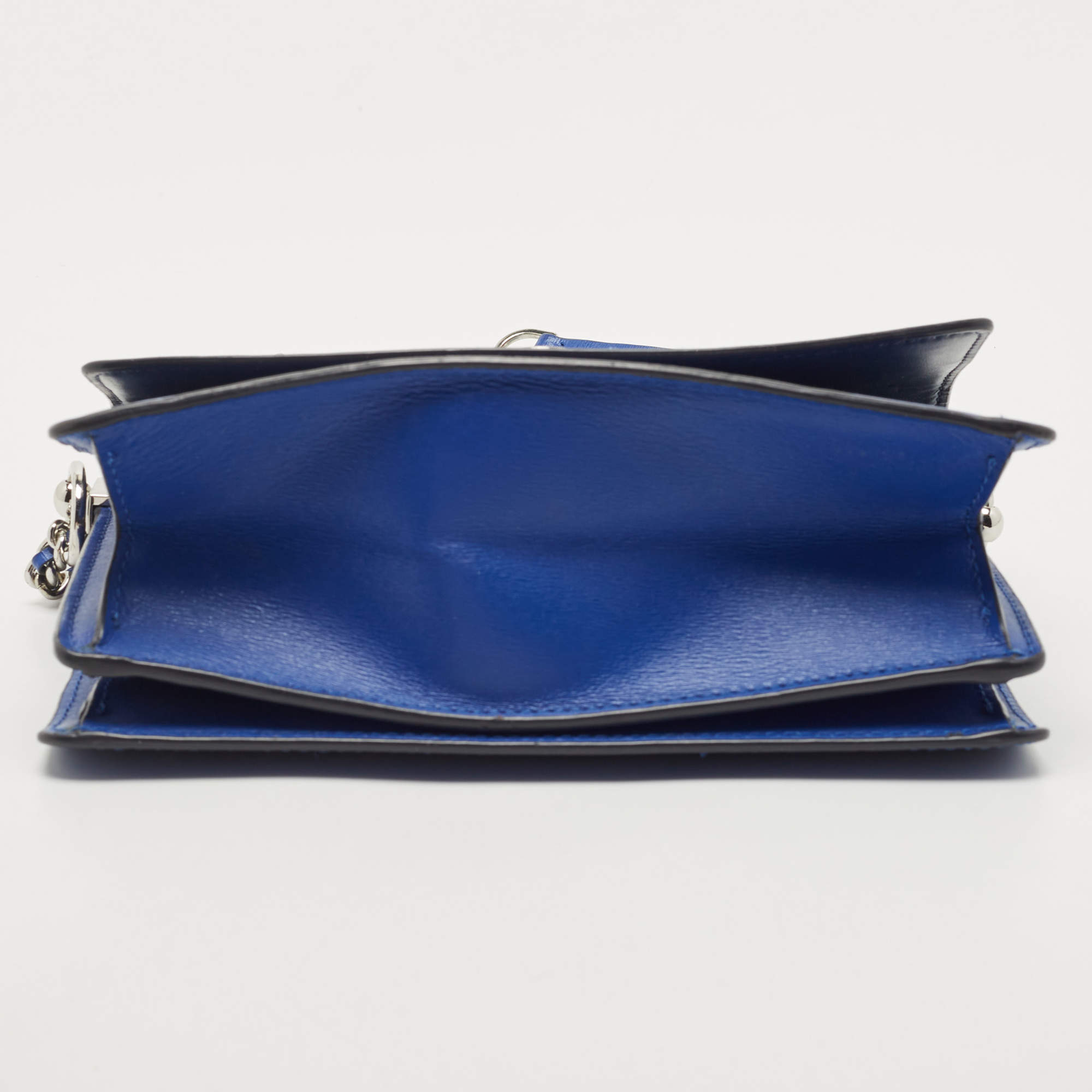 TORY BURCH Blue Leather Shoulder Purse Bag - Women's handbags