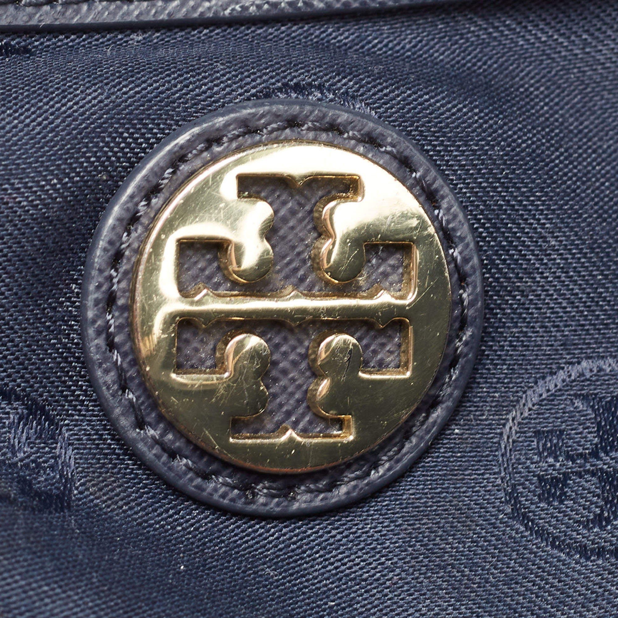 Tory Burch Turkish Blue Leather Robinson Middy Satchel Tory Burch