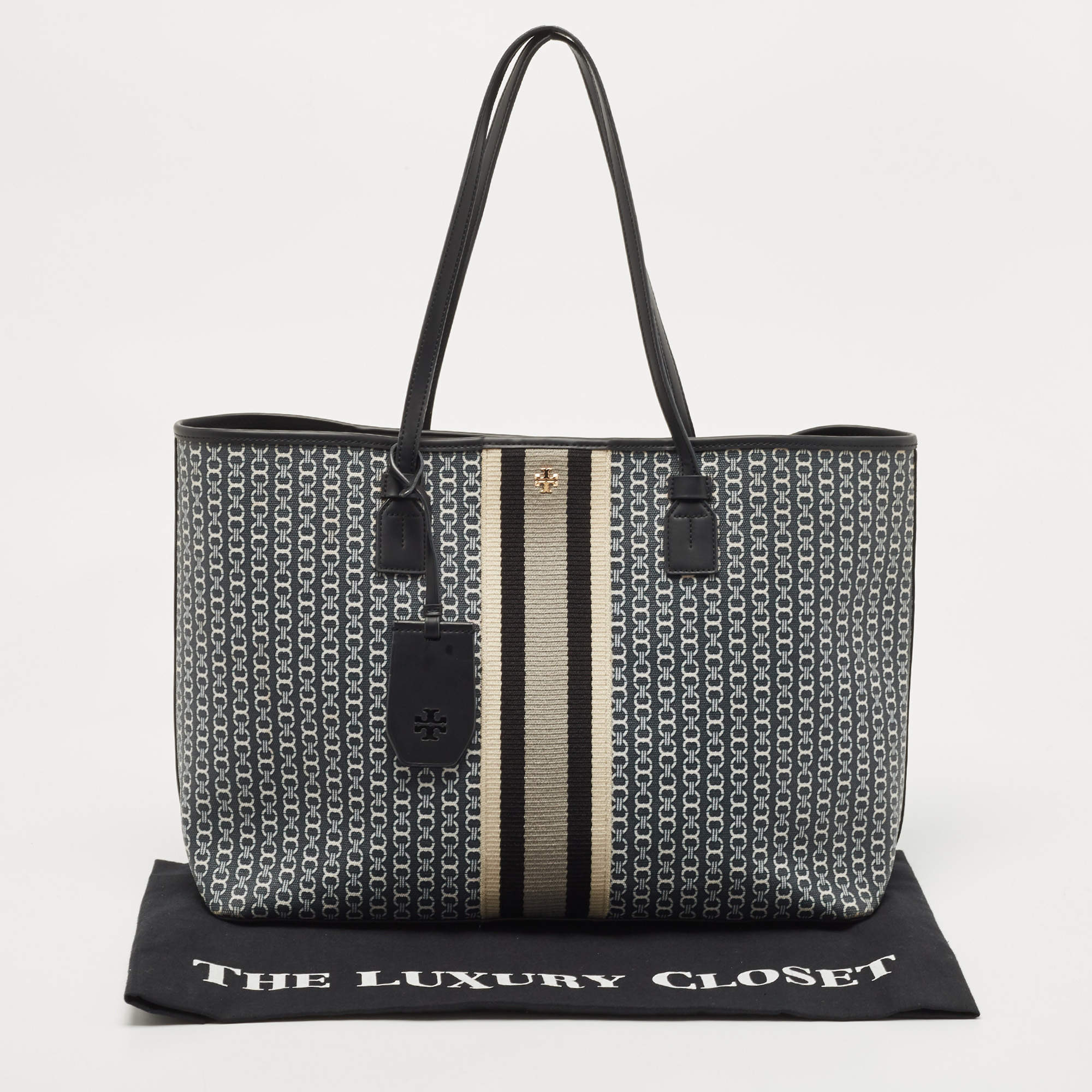 Tory Burch Black Leather York Buckle Tote Tory Burch | The Luxury Closet