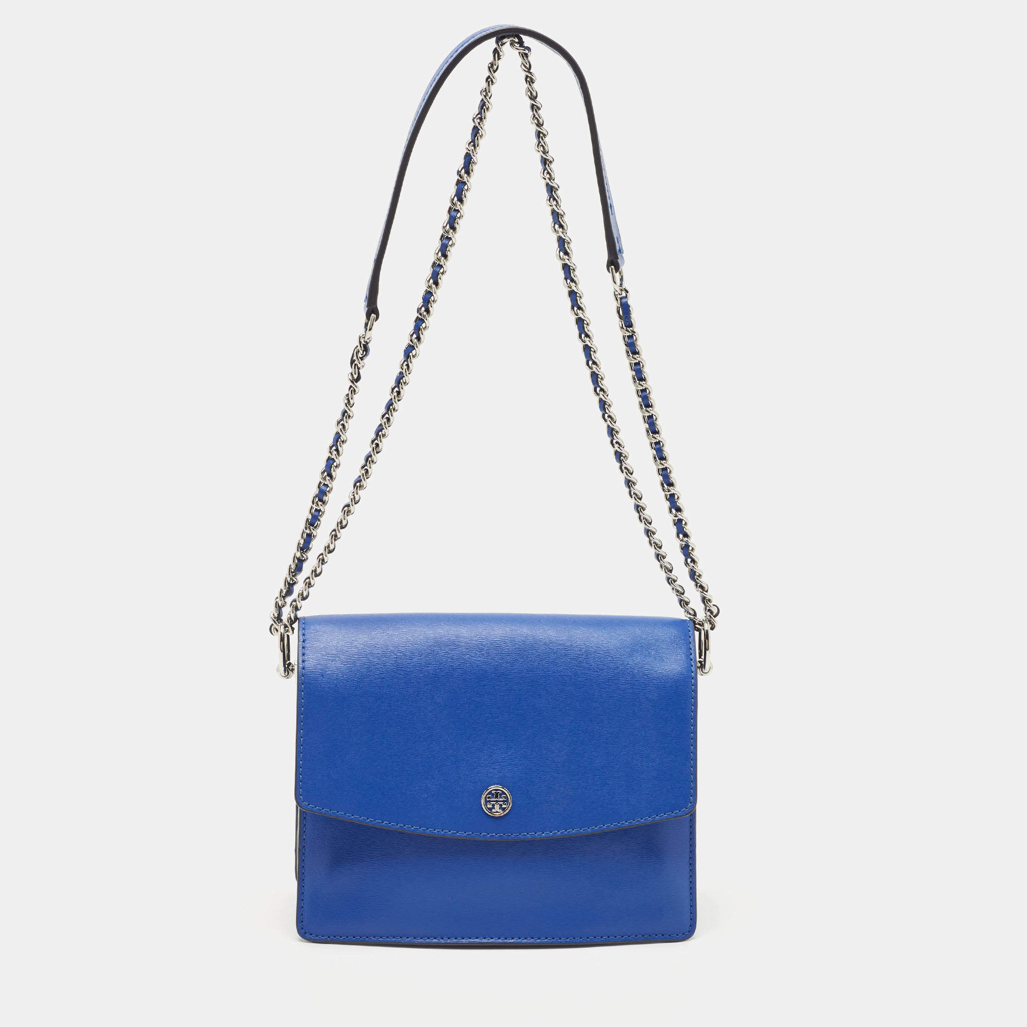 Tory Burch Robinson Convertible Mini Shoulder Bag in Blue