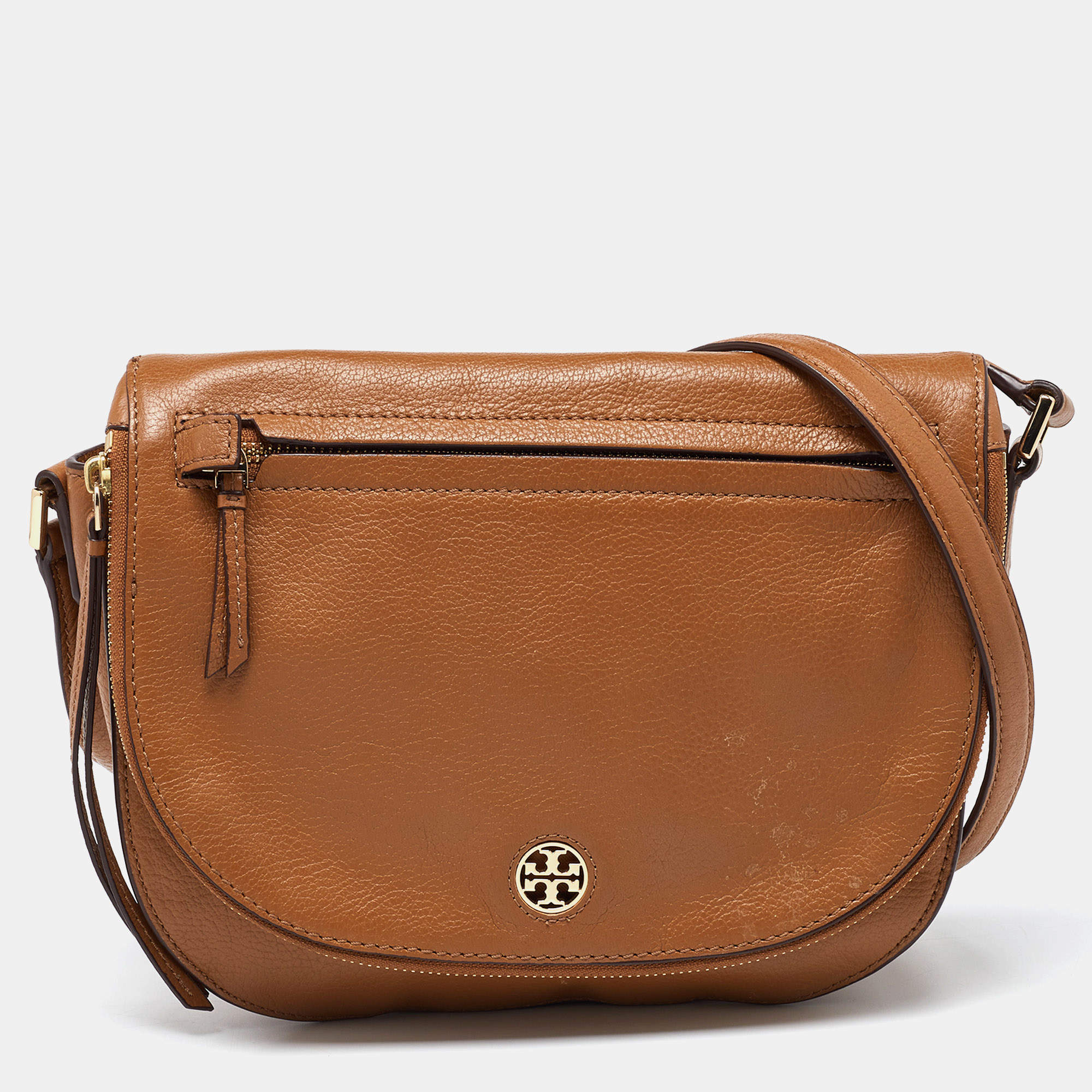 Tory deals Burch Leather Crossbody Messenger Purse