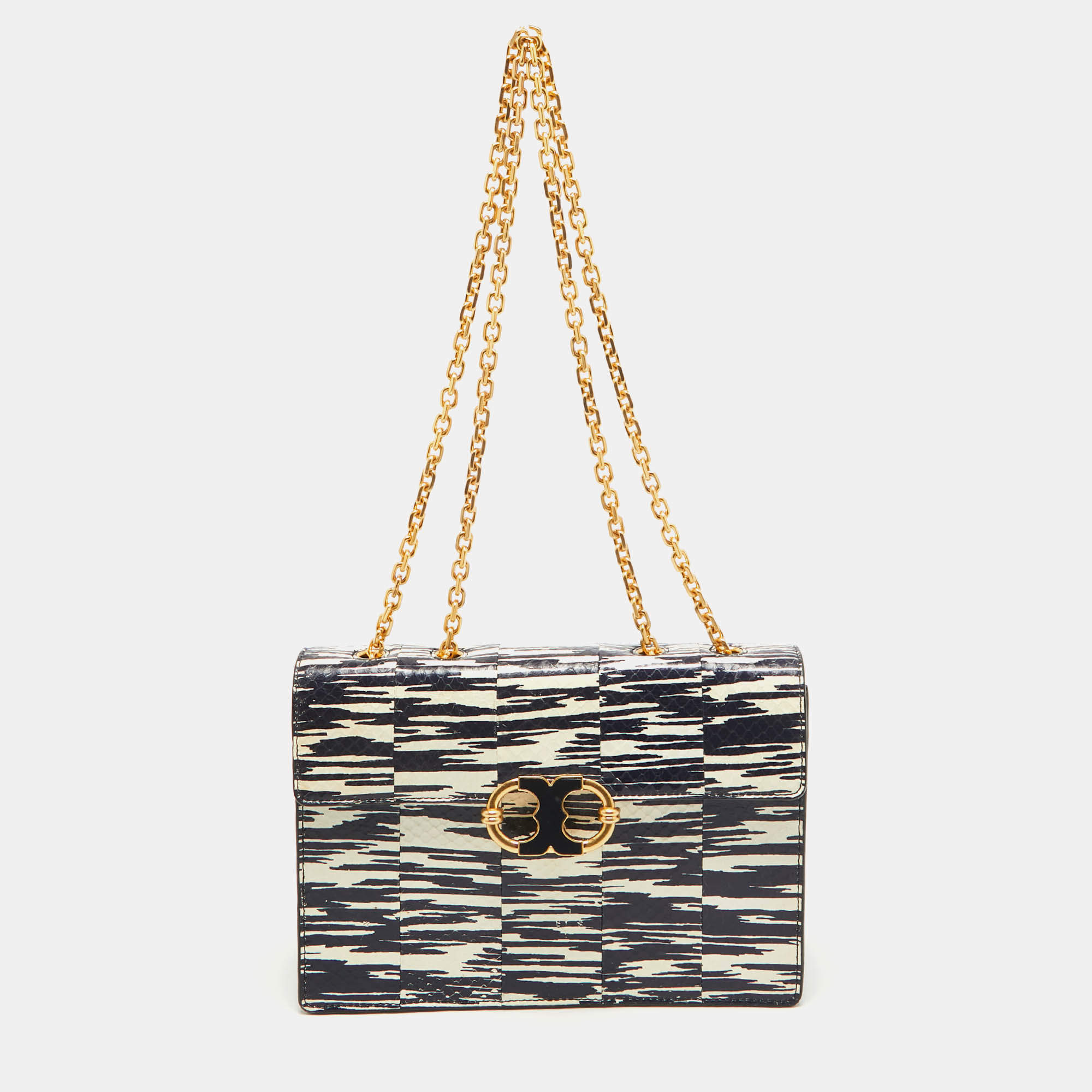 Tory Burch Logo cheapest Shoulder Bag Navy