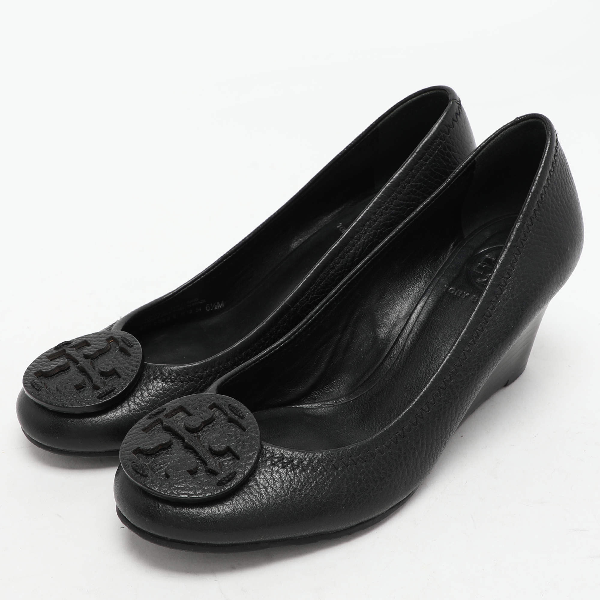 ほぼ未使用☆TORY BURCH SALLY WEDGE 6.5 パンプス レディース