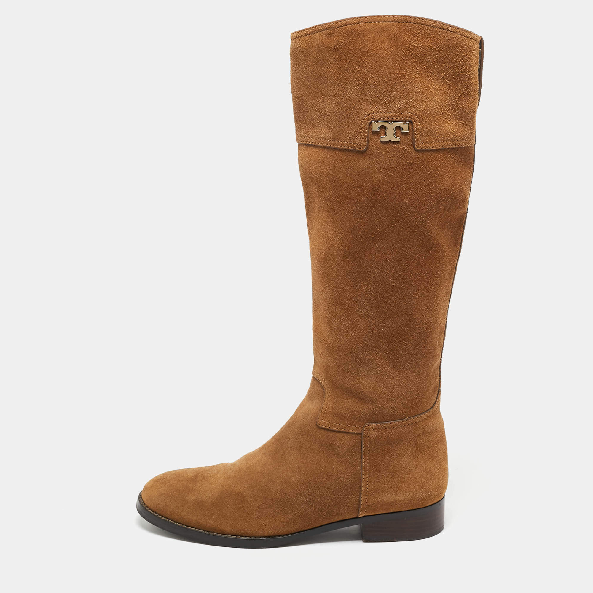 Tory Burch Tan Suede Wembley Riding Knee Length Boots Size 40