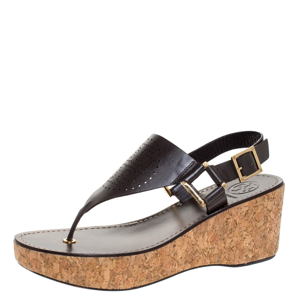 tory burch cork wedge sandals