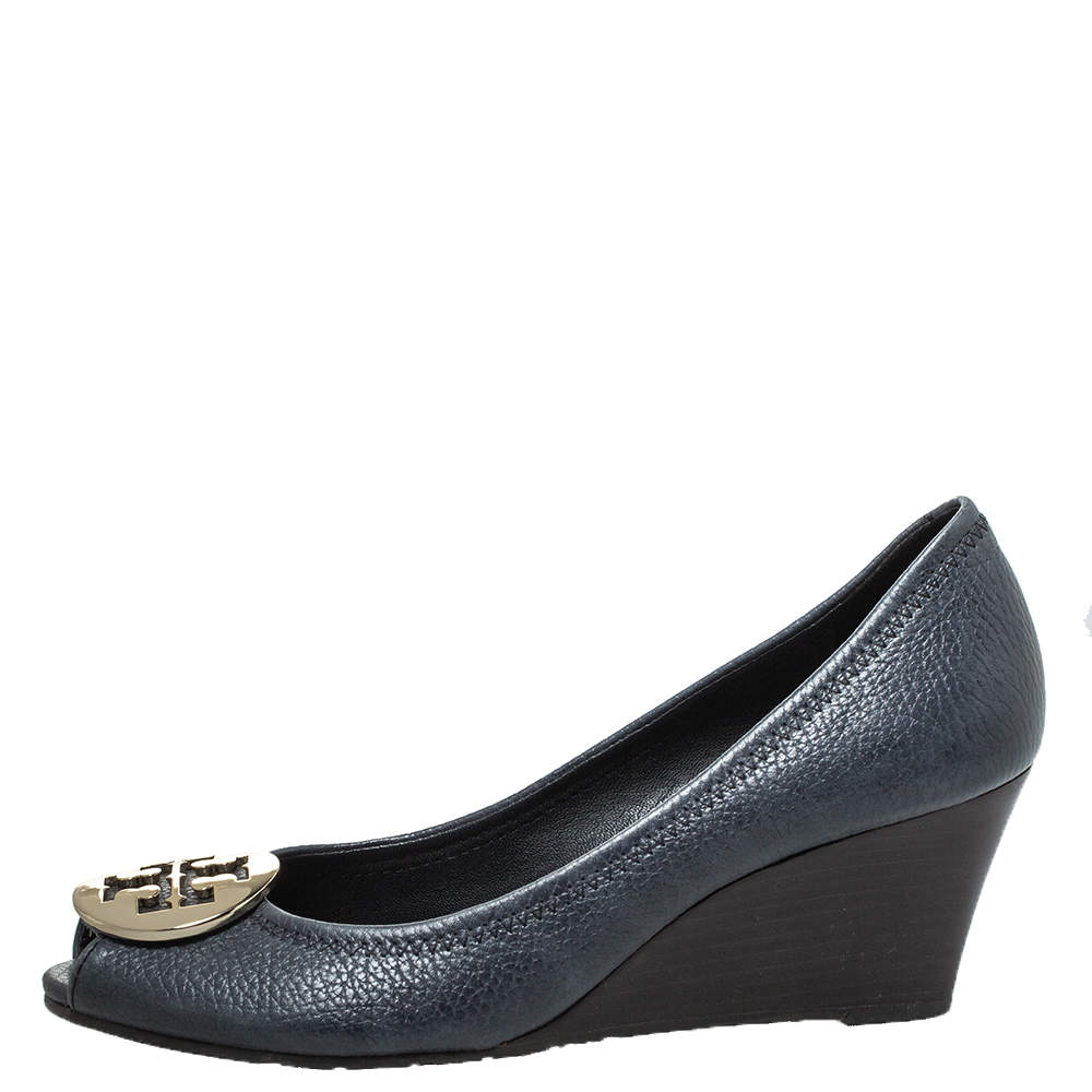 Tory burch shop navy wedge