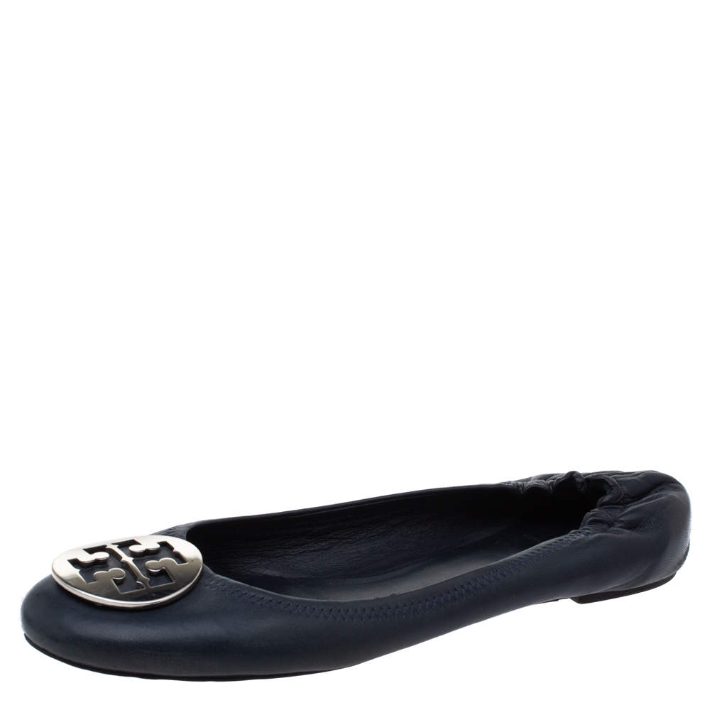 tory burch navy flats
