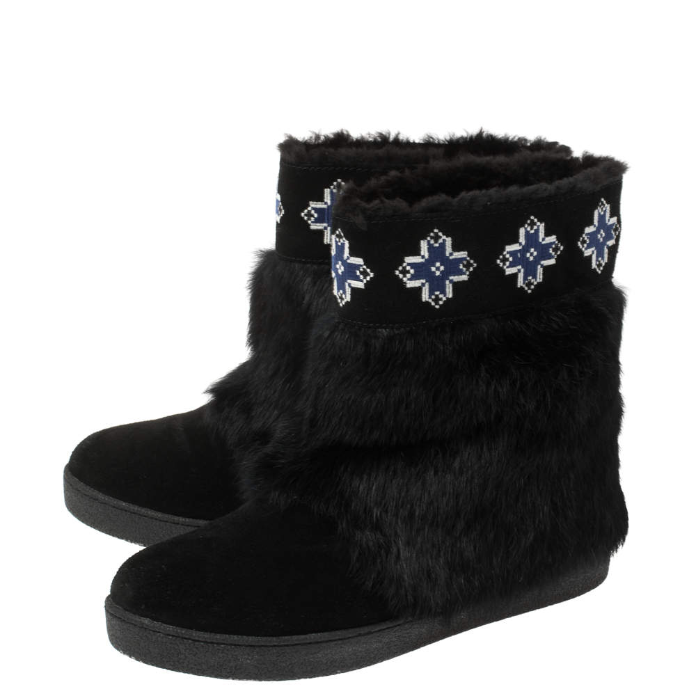 tory burch fur boots