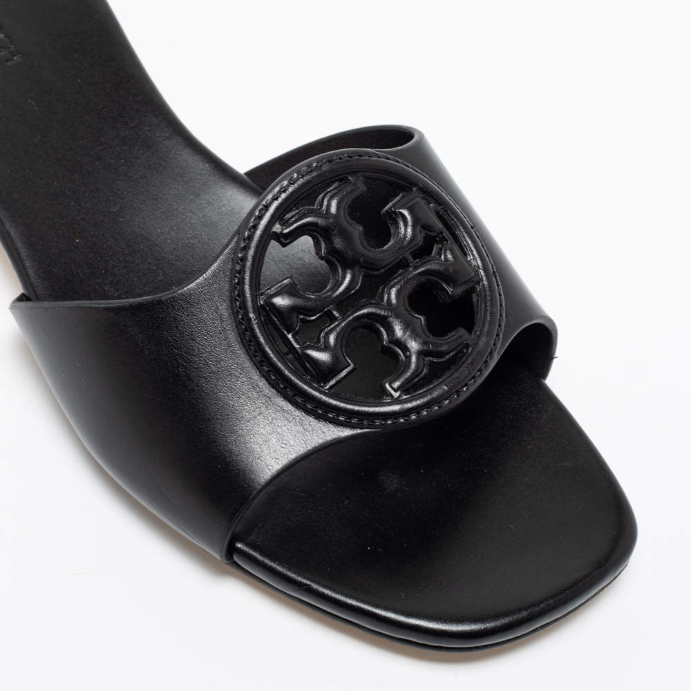 Tory Burch Black Bombe Miller Slide Sandals — Otra Vez Couture