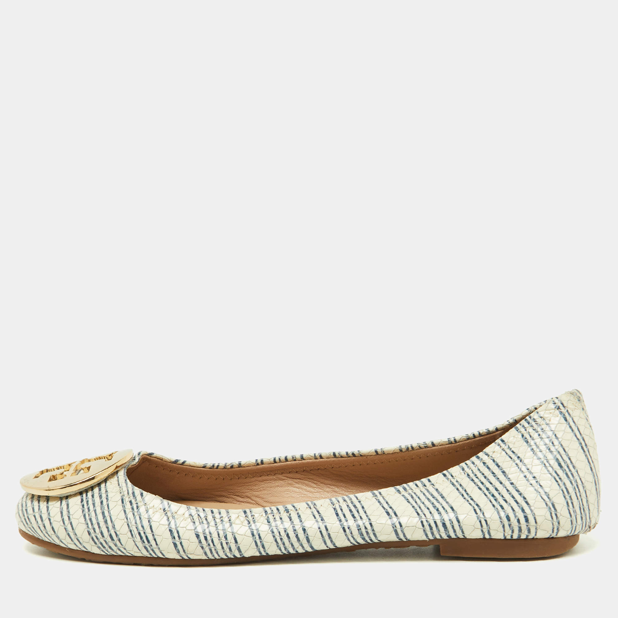 Tory burch minnie stripe best sale ballerina flats