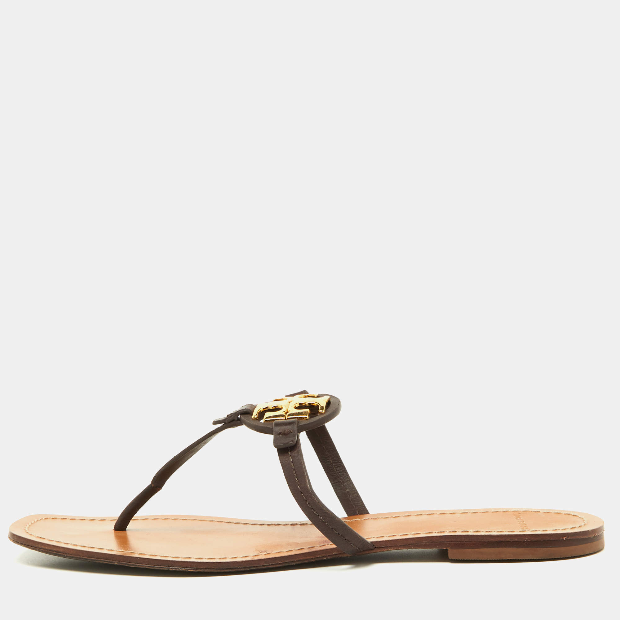 Mini miller leather thong sandal best sale