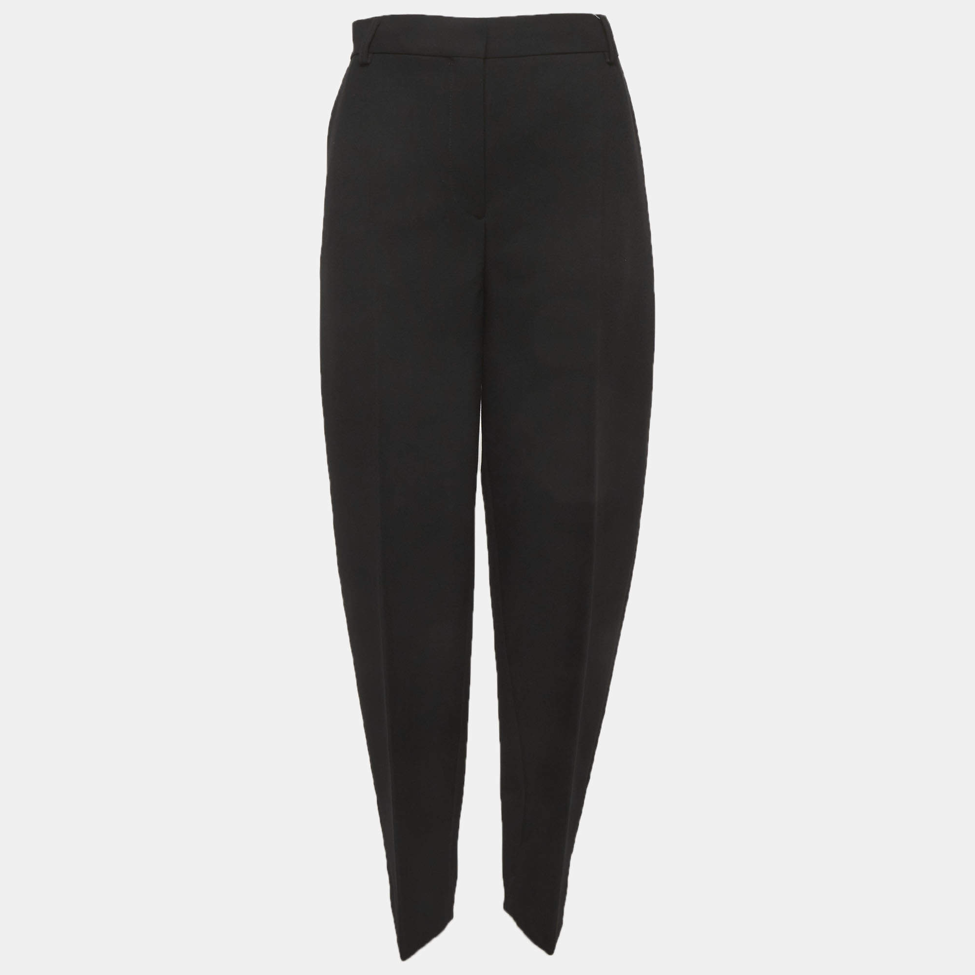 Pre Owned Toteme Black Wool Wide Leg Pants M