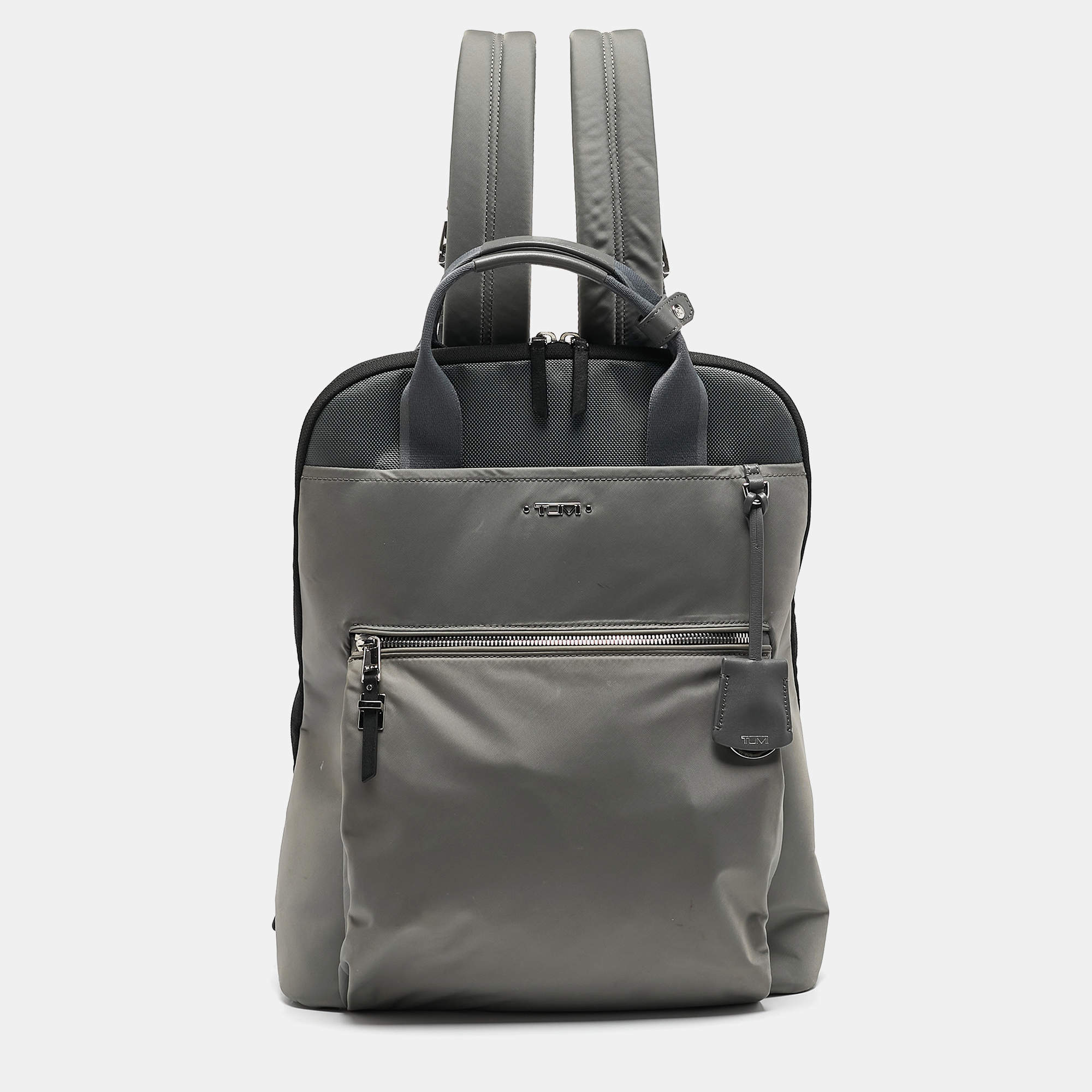 Pre Owned TUMI Grey Nylon Voyageur Essential Backpack