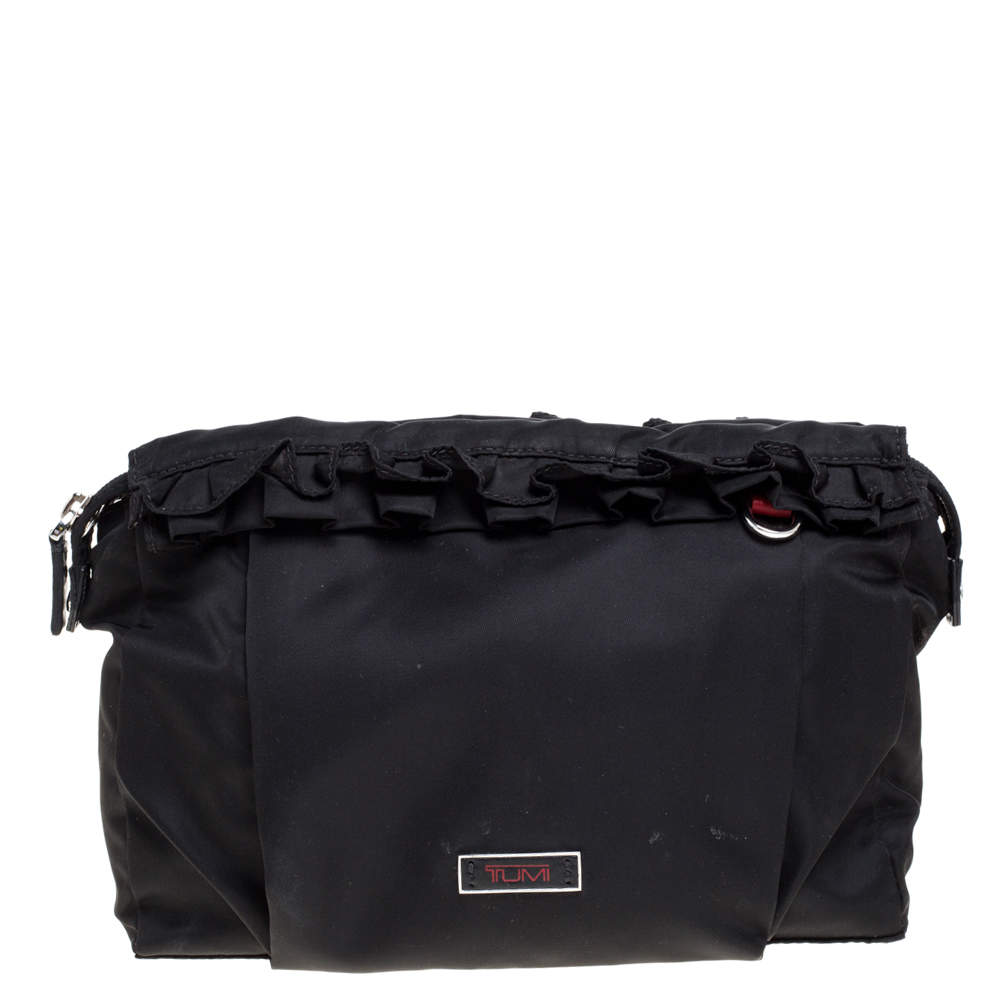 Tumi Black Nylon Zipped Pouch 