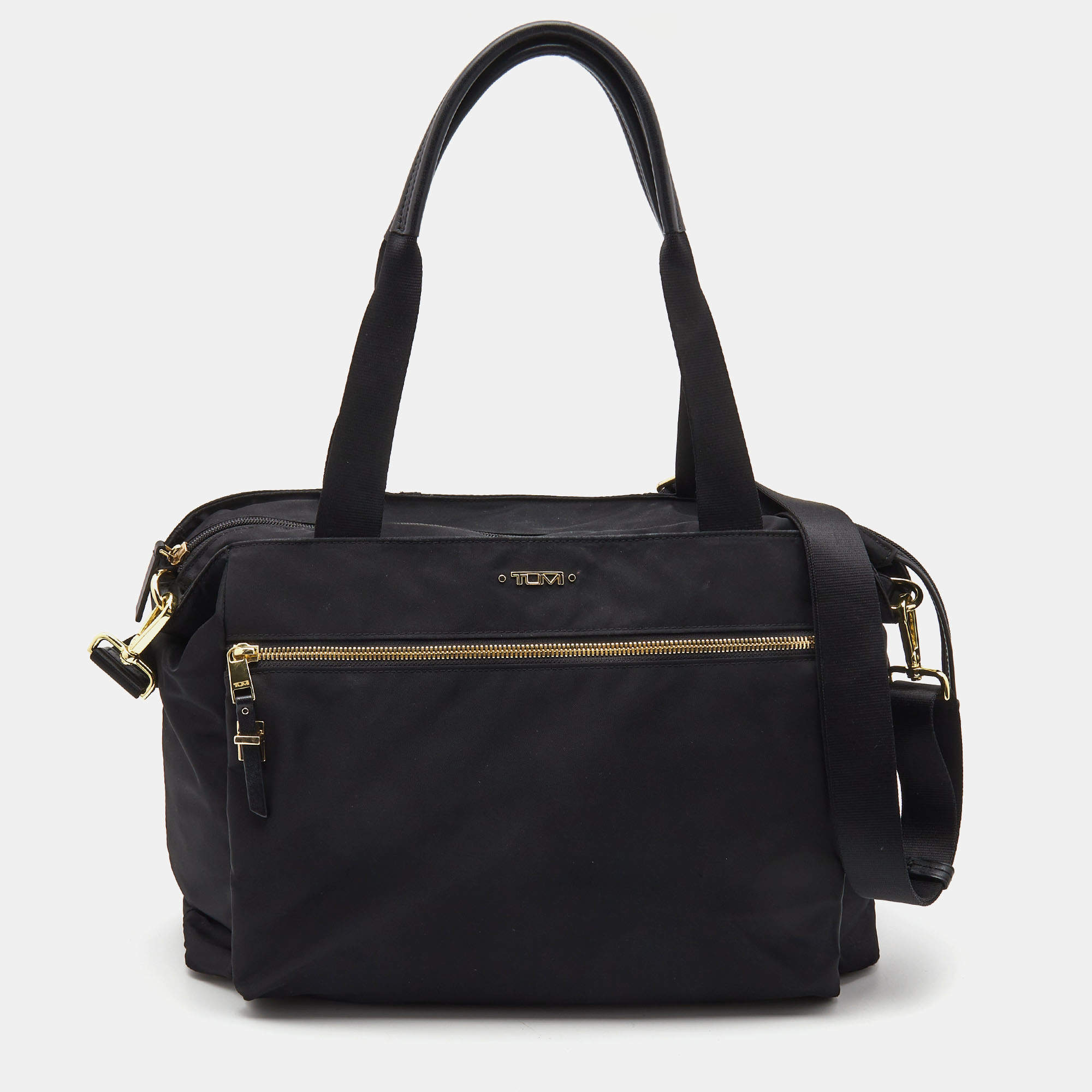 Pre Owned TUMI Black Nylon Voyageur Messenger Bag