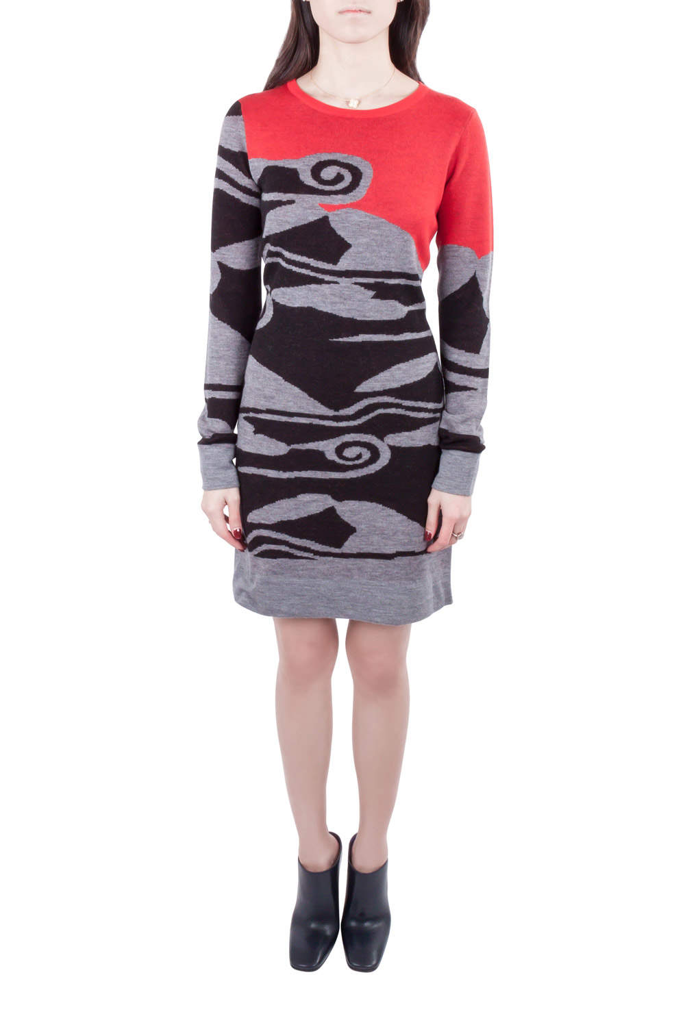 dvf wool dress