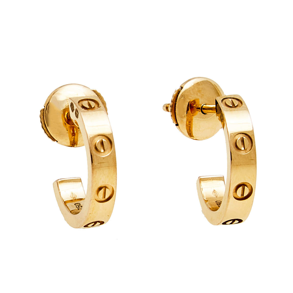 Cartier Love 18K Rose Gold Hoop Earrings Cartier The Luxury Closet