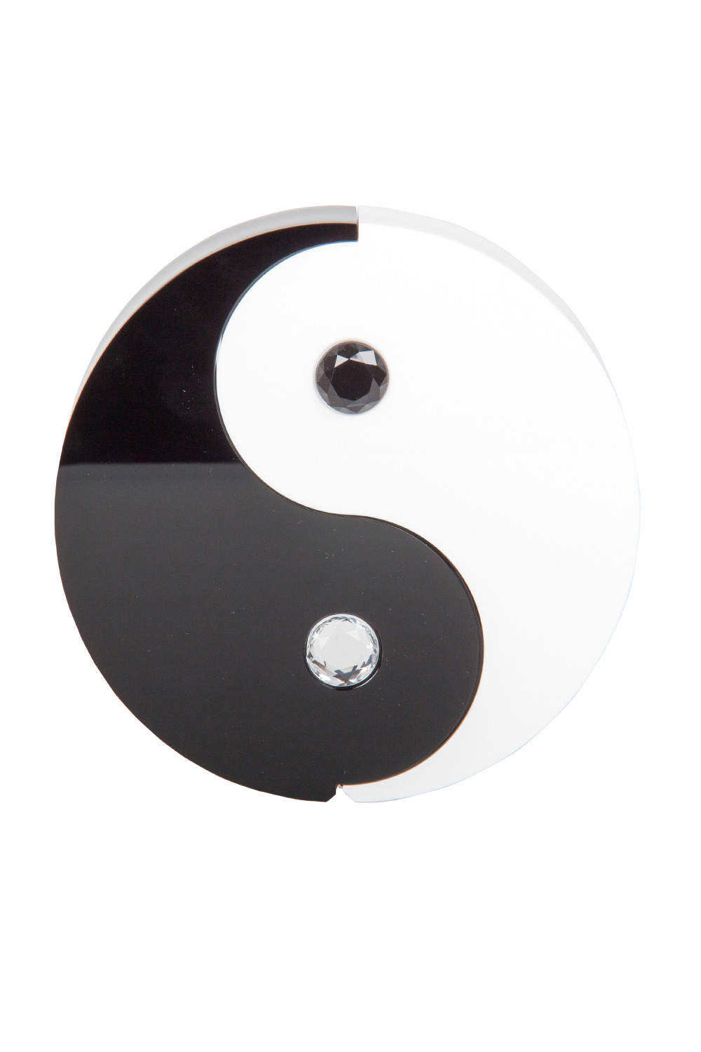 مملوكة مسبقًا Charlotte Olympia Black/White Plexiglass Yin Yang Clutch