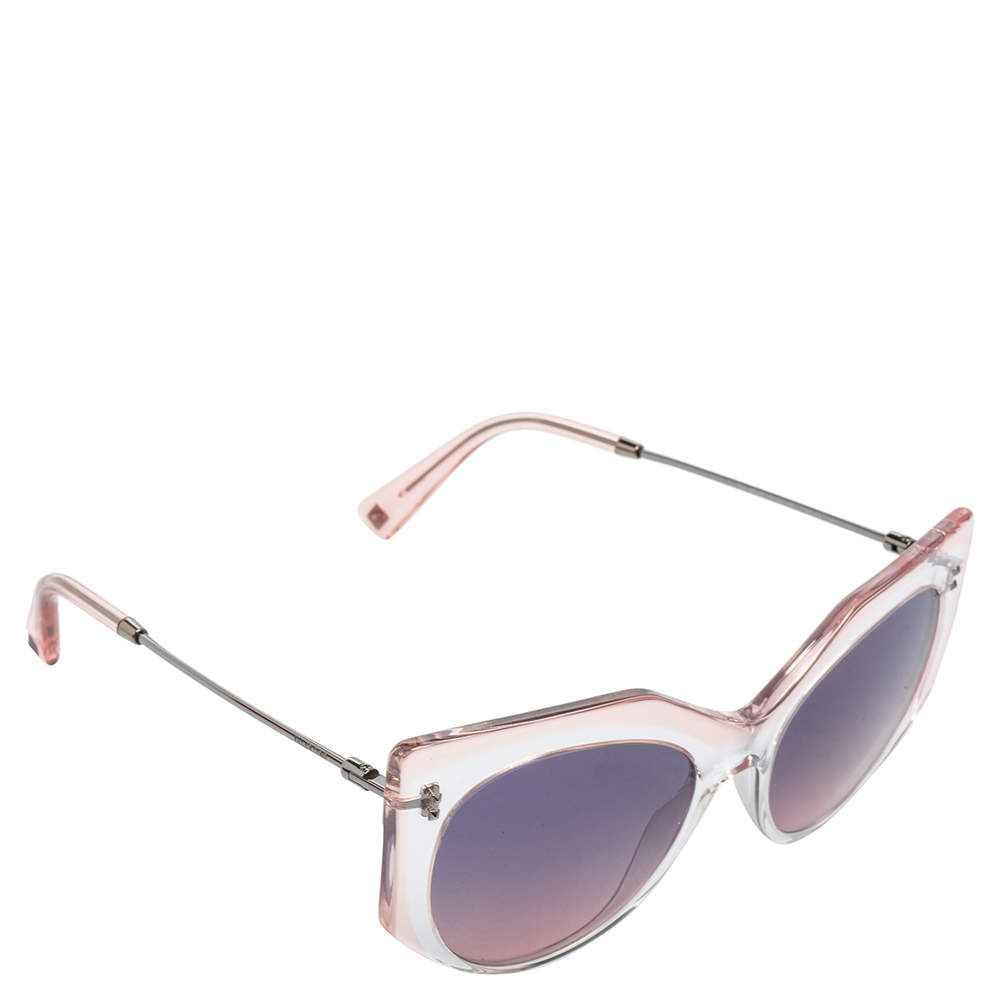 Pre Owned Valentino Pink VA4033 Cat Eye Sunglasses