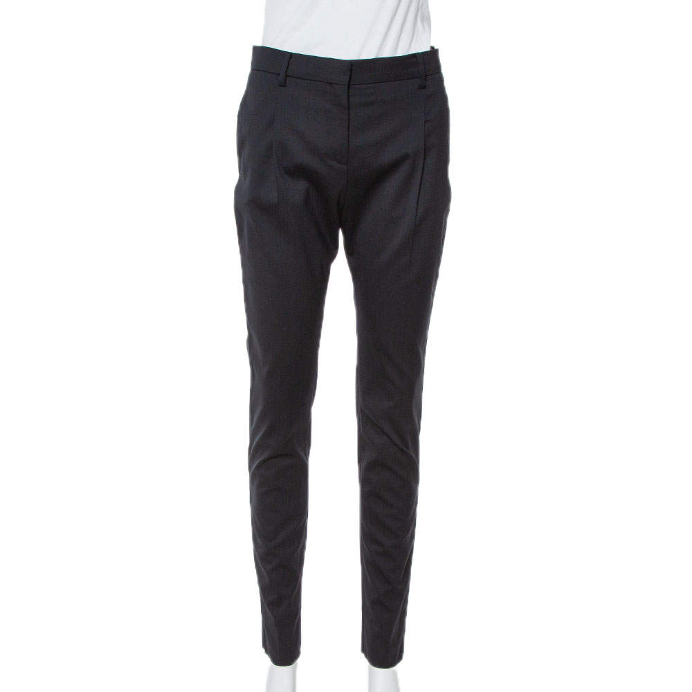 Valentino Black Wool Tailored Pants S