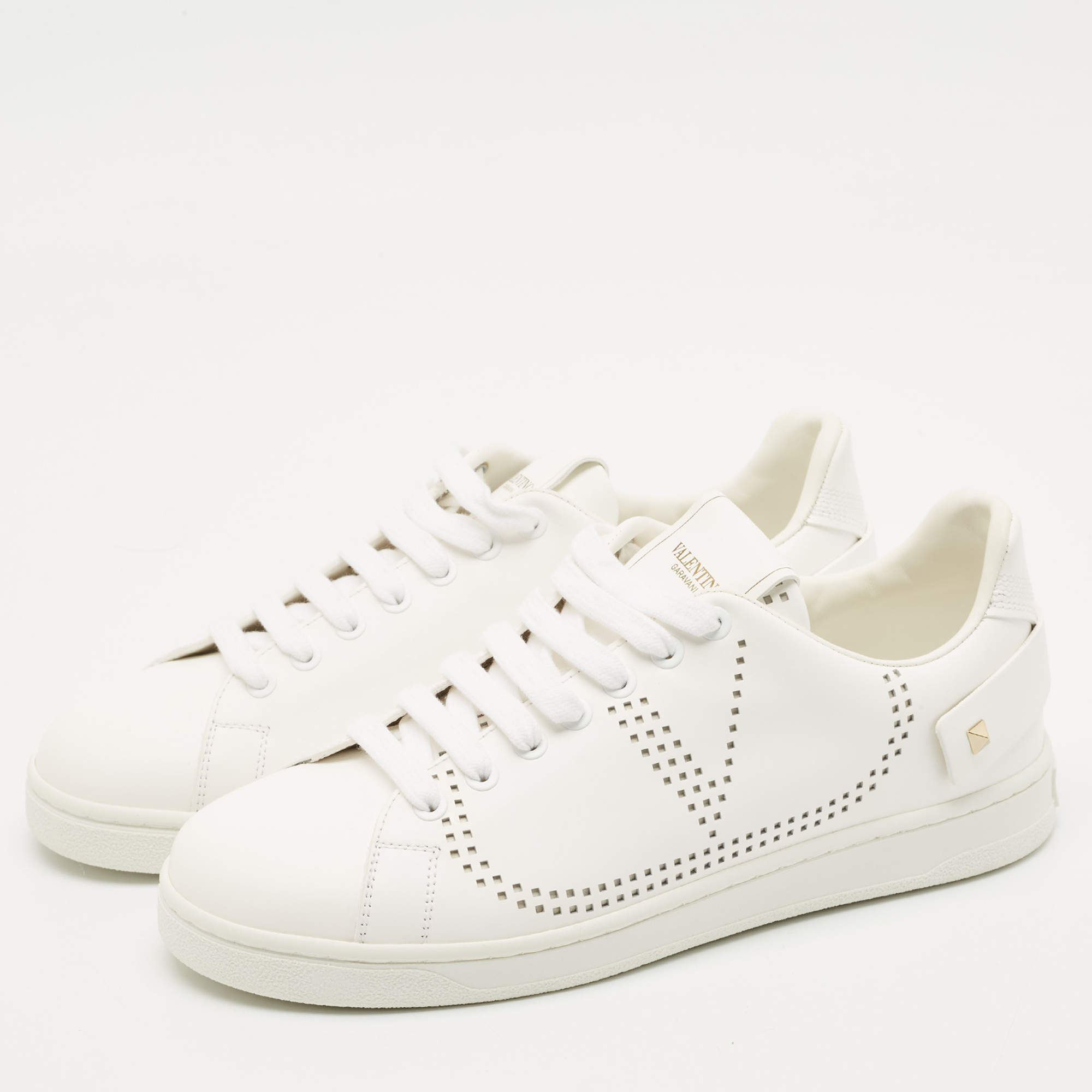 VALENTINOスニーカーVロゴ VALENTINO ヴァレンティノ Vロゴ レザー スニーカー クリア