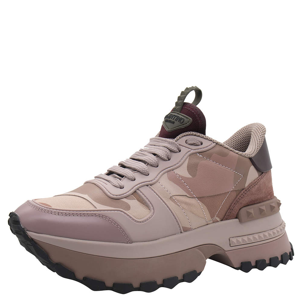 blush platform sneakers