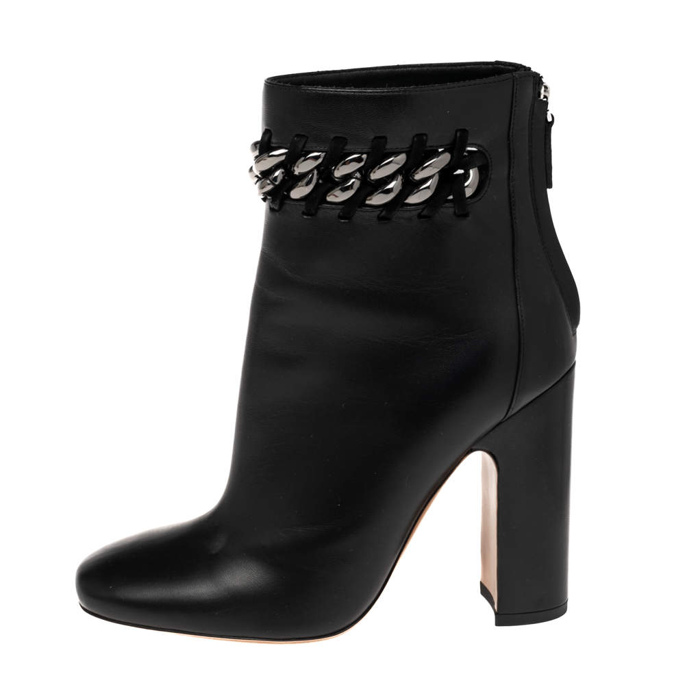 Martella Black Suede Ankle Booties