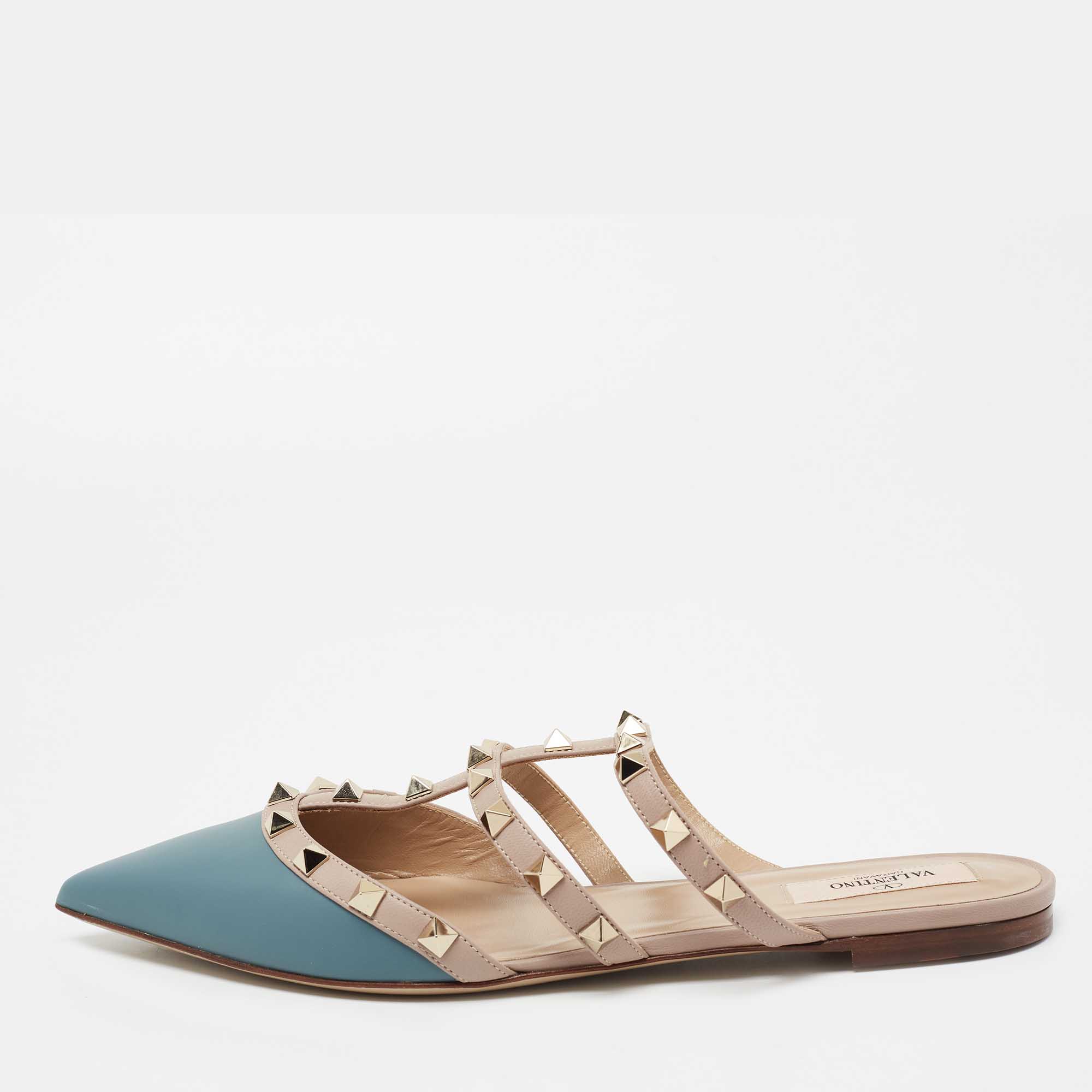 rockstud strappy mule