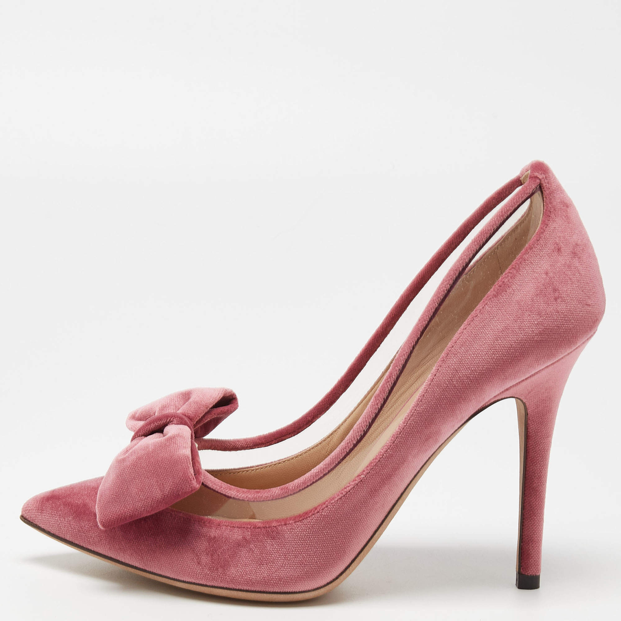 Pink velvet outlet pumps