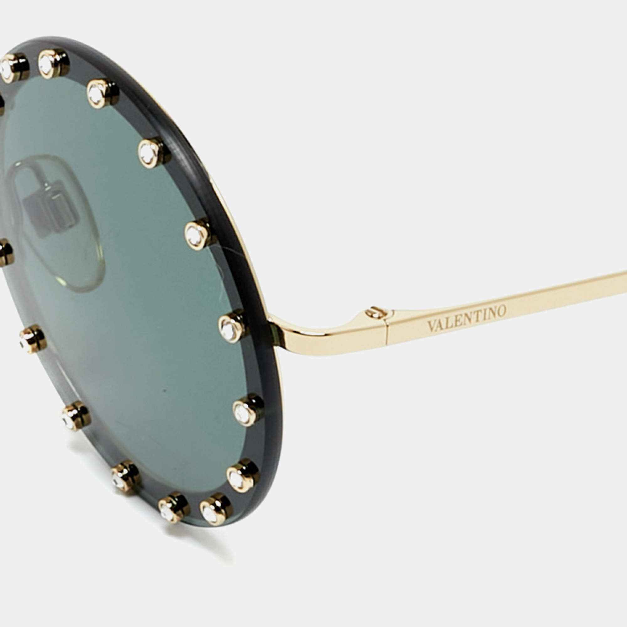Valentino Beige V620SR Oval Sunglasses Valentino | TLC