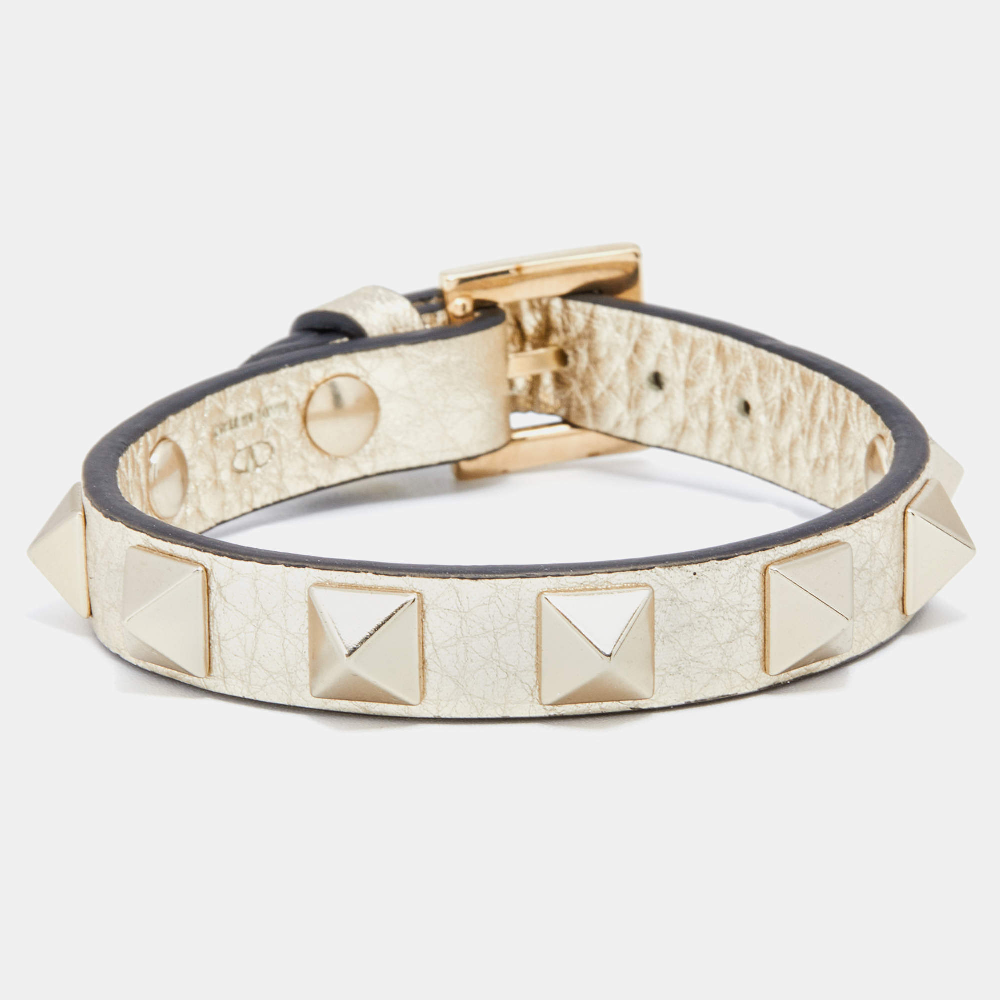 Valentino Garavani Rockstud Leather Double Wrap Bracelet - Bergdorf Goodman