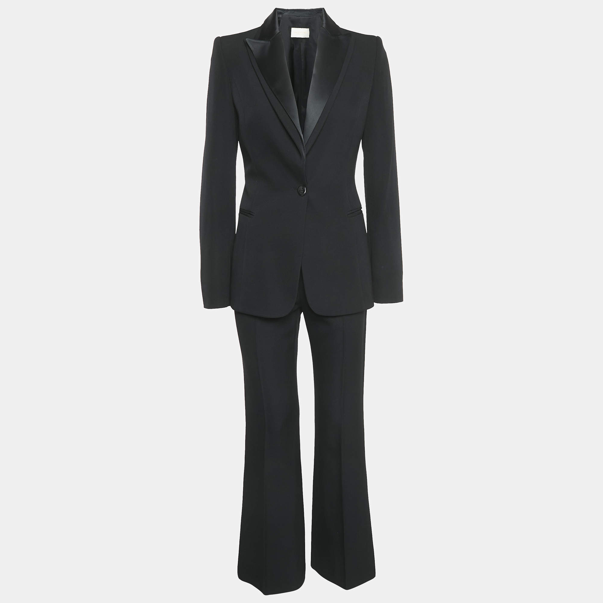 Valentino Black Wool Tailored Suit M