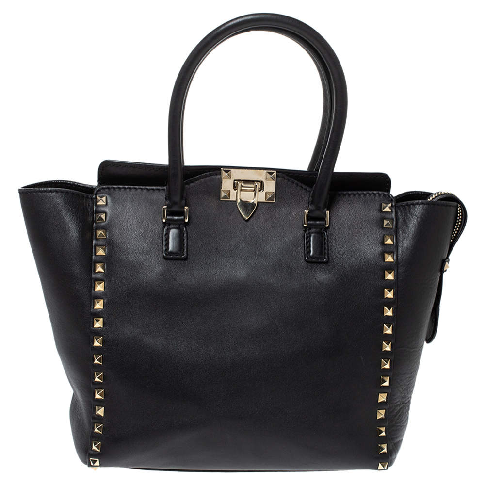 valentino rockstud shopper tote