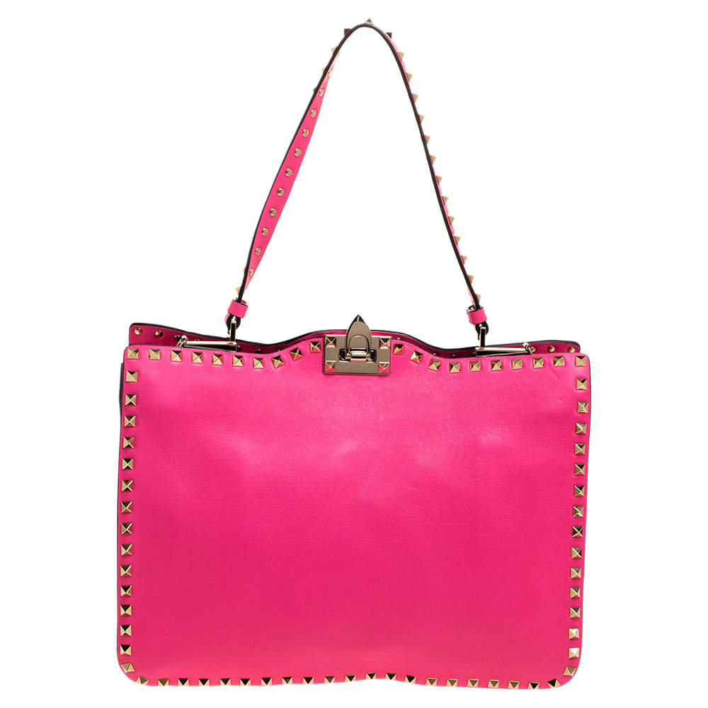 neon pink crossbody bag