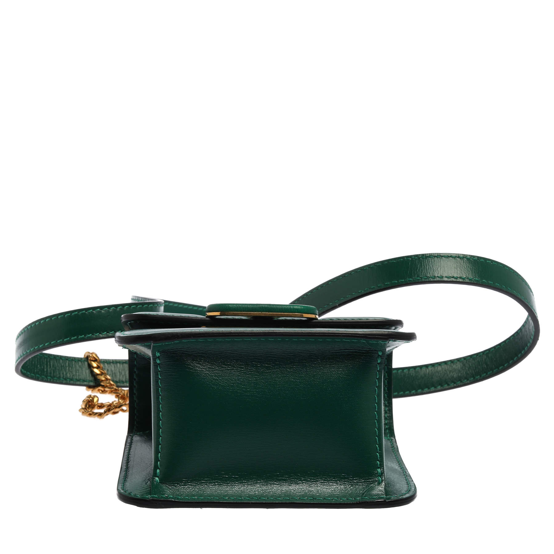 Valentino Jungle Green Leather Micro VSLING Shoulder Bag Valentino