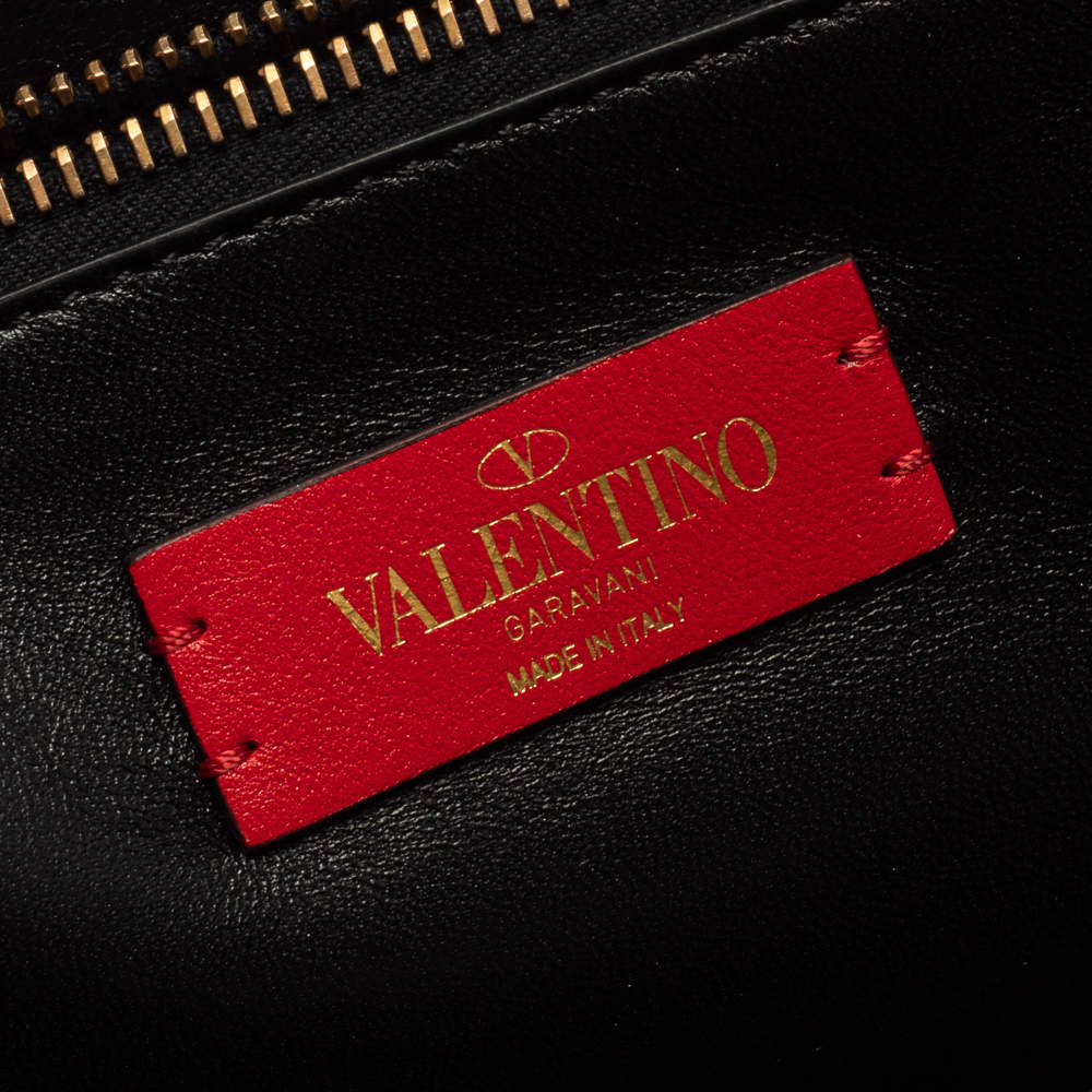 Valentino Old Rose Leather V-Ring Shoulder Bag Valentino