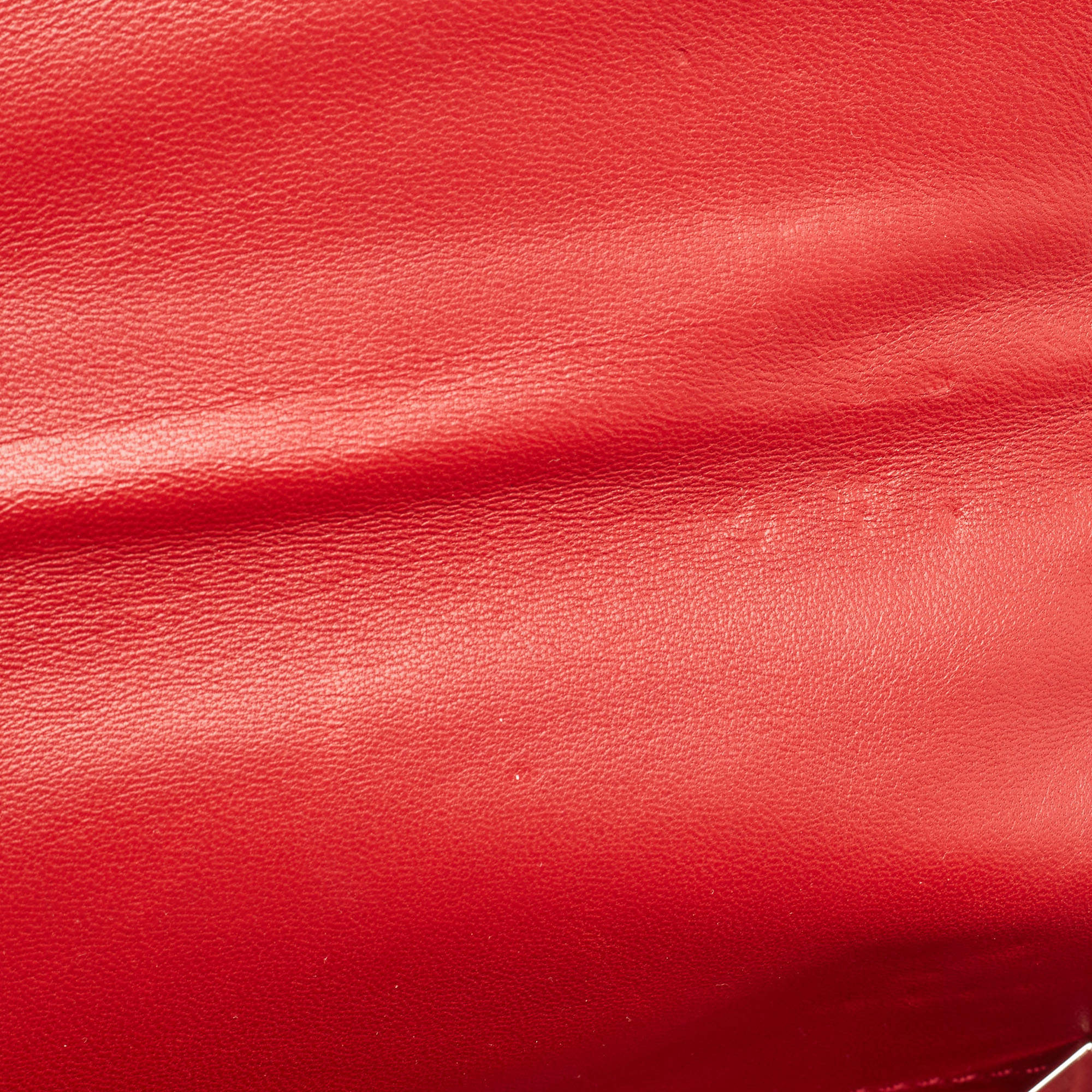 Valentino Red Lizard Bow Flap Shoulder Bag Valentino