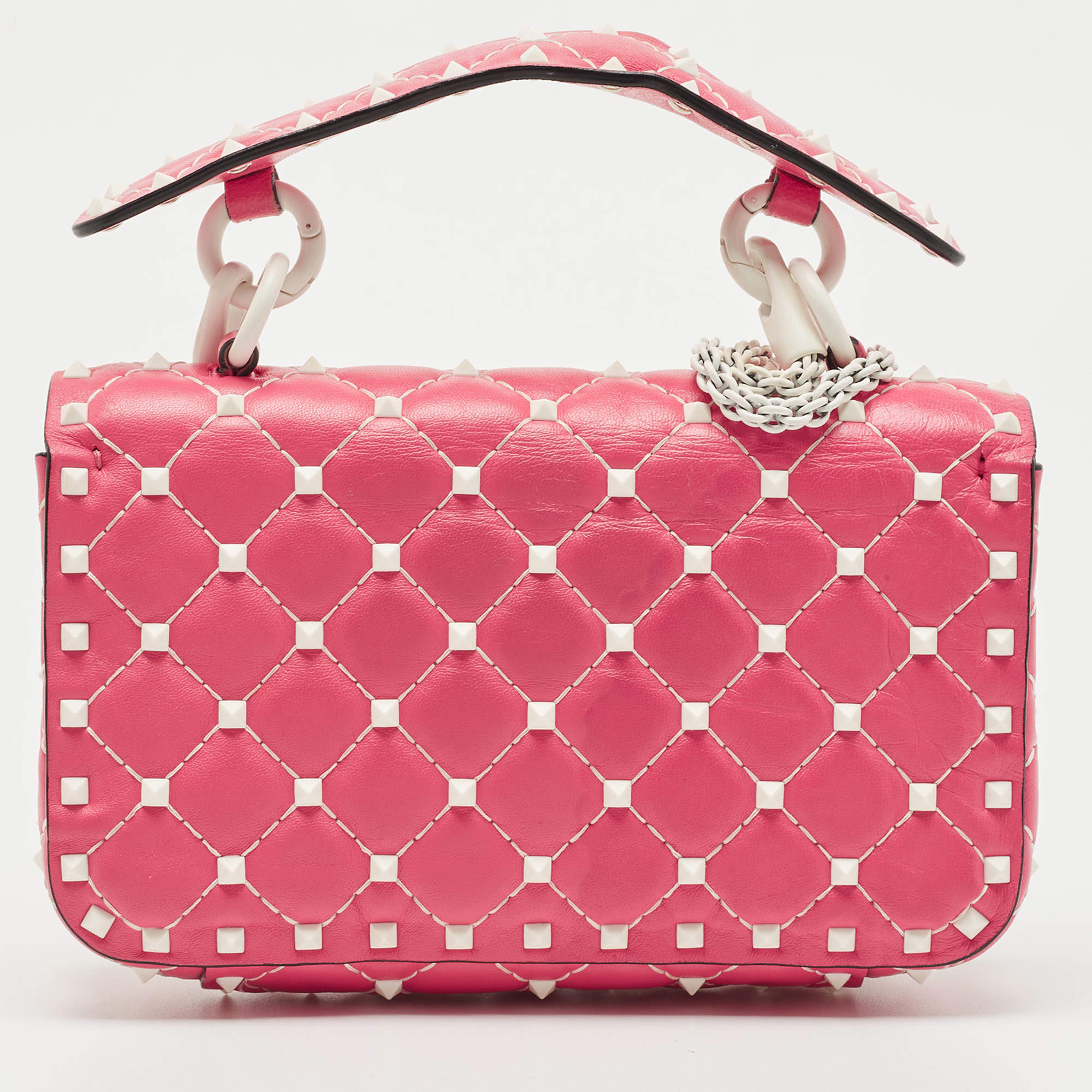 Valentino Pink Quilted Leather Small Rockstud Spike Bag Valentino | TLC