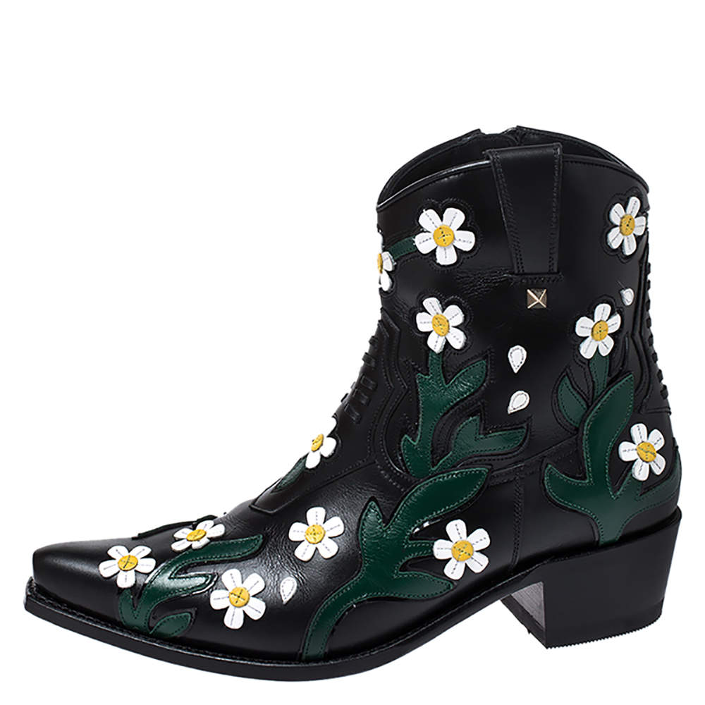 valentino floral boots