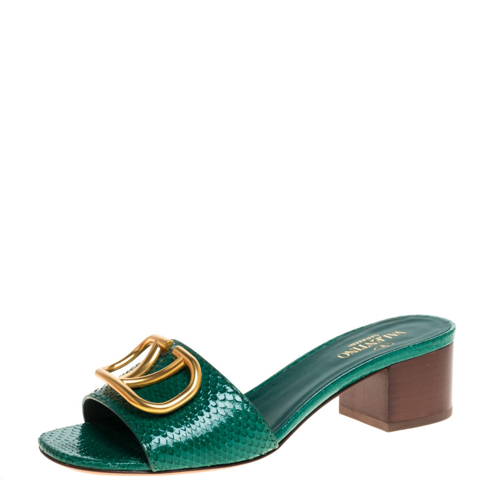 Valentino cheap green sandals