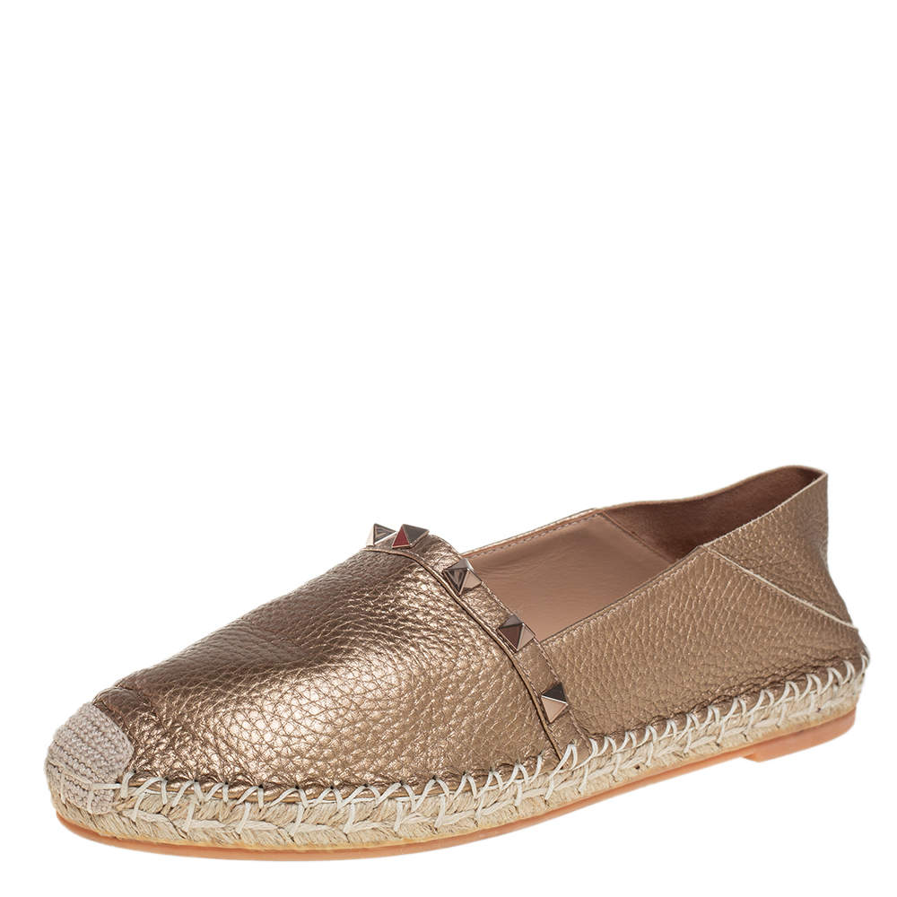 valentino espadrilles gold